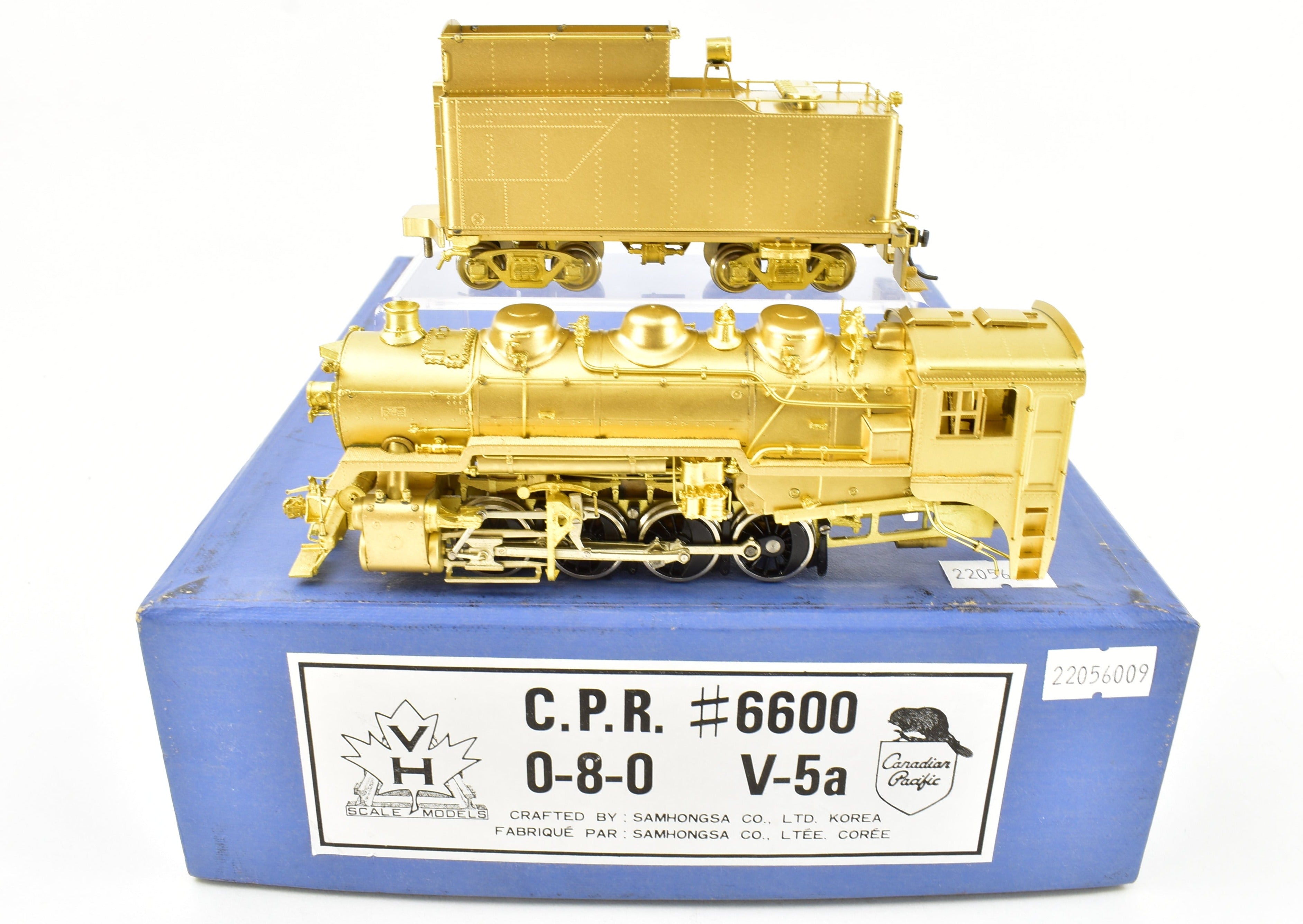 Rare HO Brass PFM Van Hobbies CPR Canadian Pacific Railway #6600 0-8-0 V-5a Switcher Model