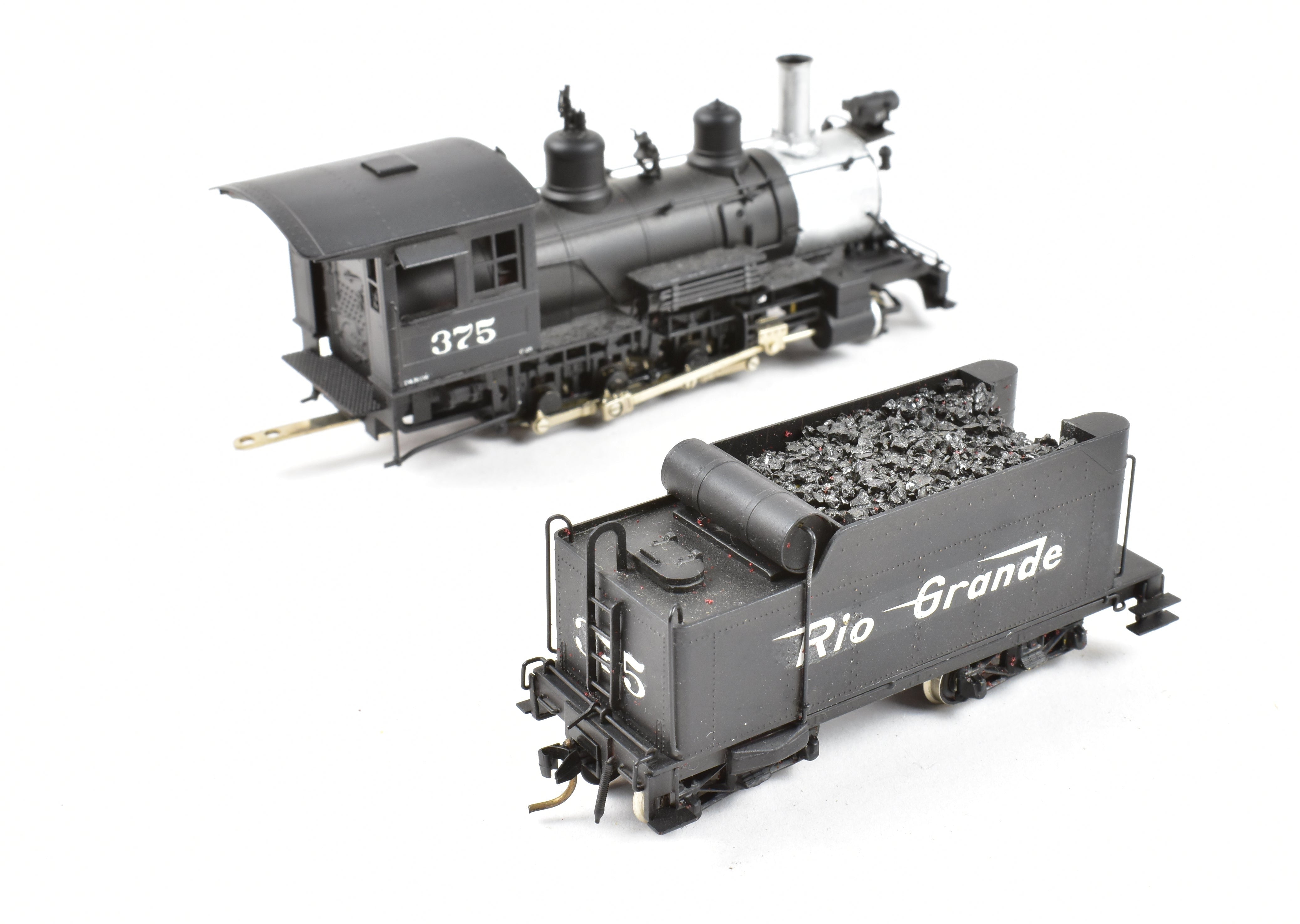 HOn3 Scale Brass Model Train - Westside Model Co. D&RGW (Denver & Rio Grande Western) C - 25 2 - 8 - 0 #375 with Custom Painted Finish