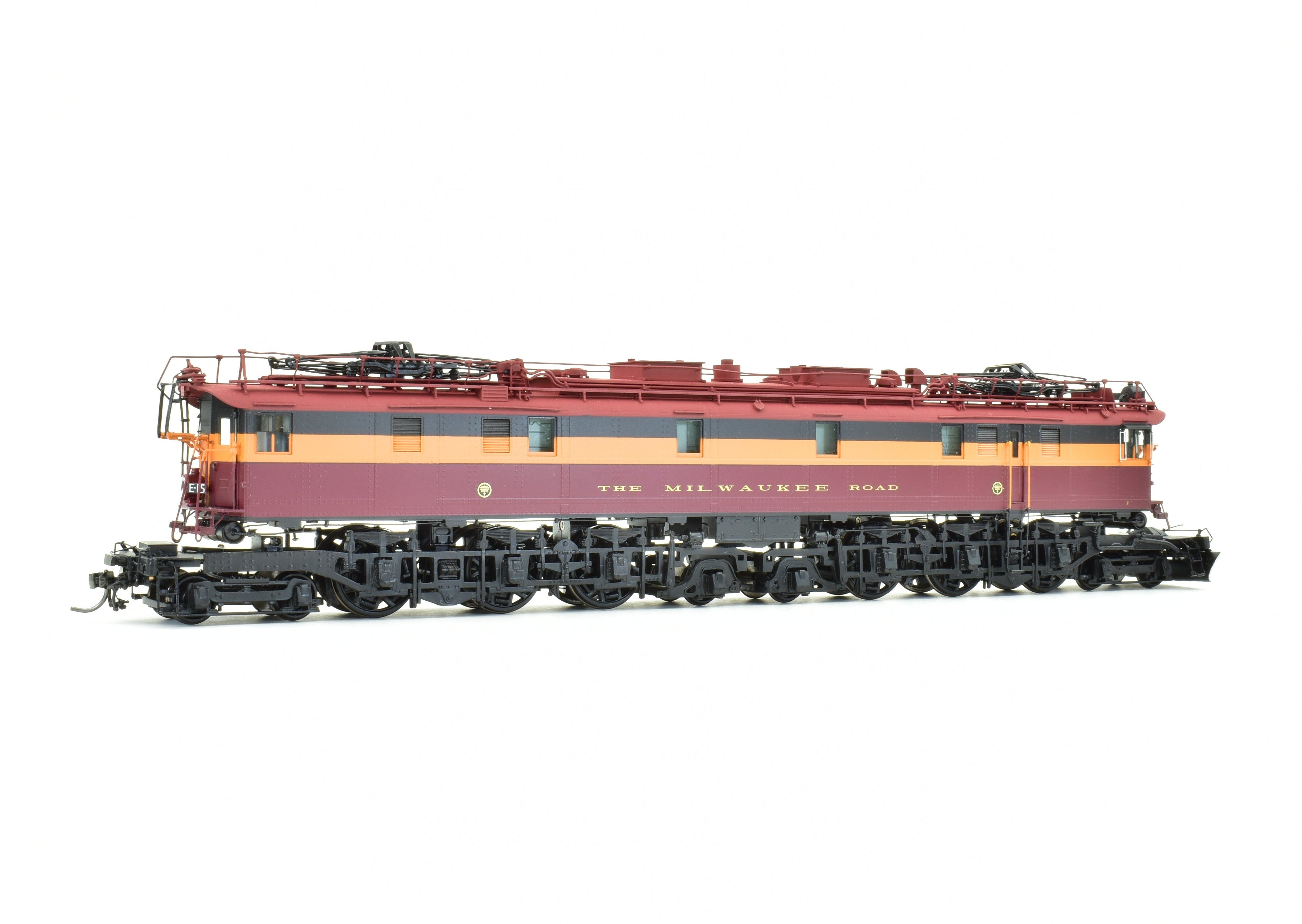 HO Scale Brass Precision Scale Co. Milwaukee Road EP-3 Quill Electric Factory Painted Model