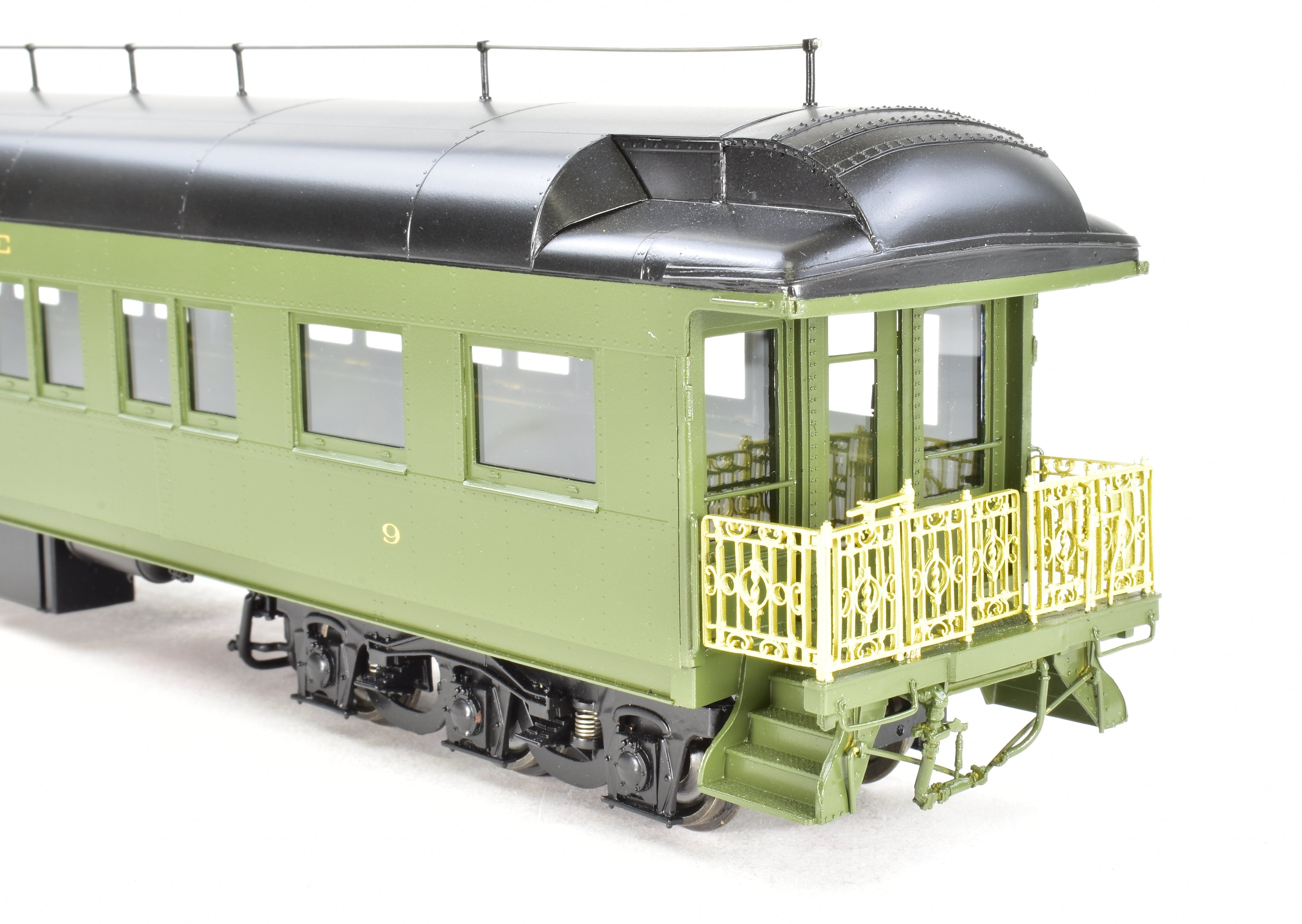 O Scale 1:48 Pecos River Brass ATSF - Santa Fe Heavyweight #9 Factory-Painted Business Car