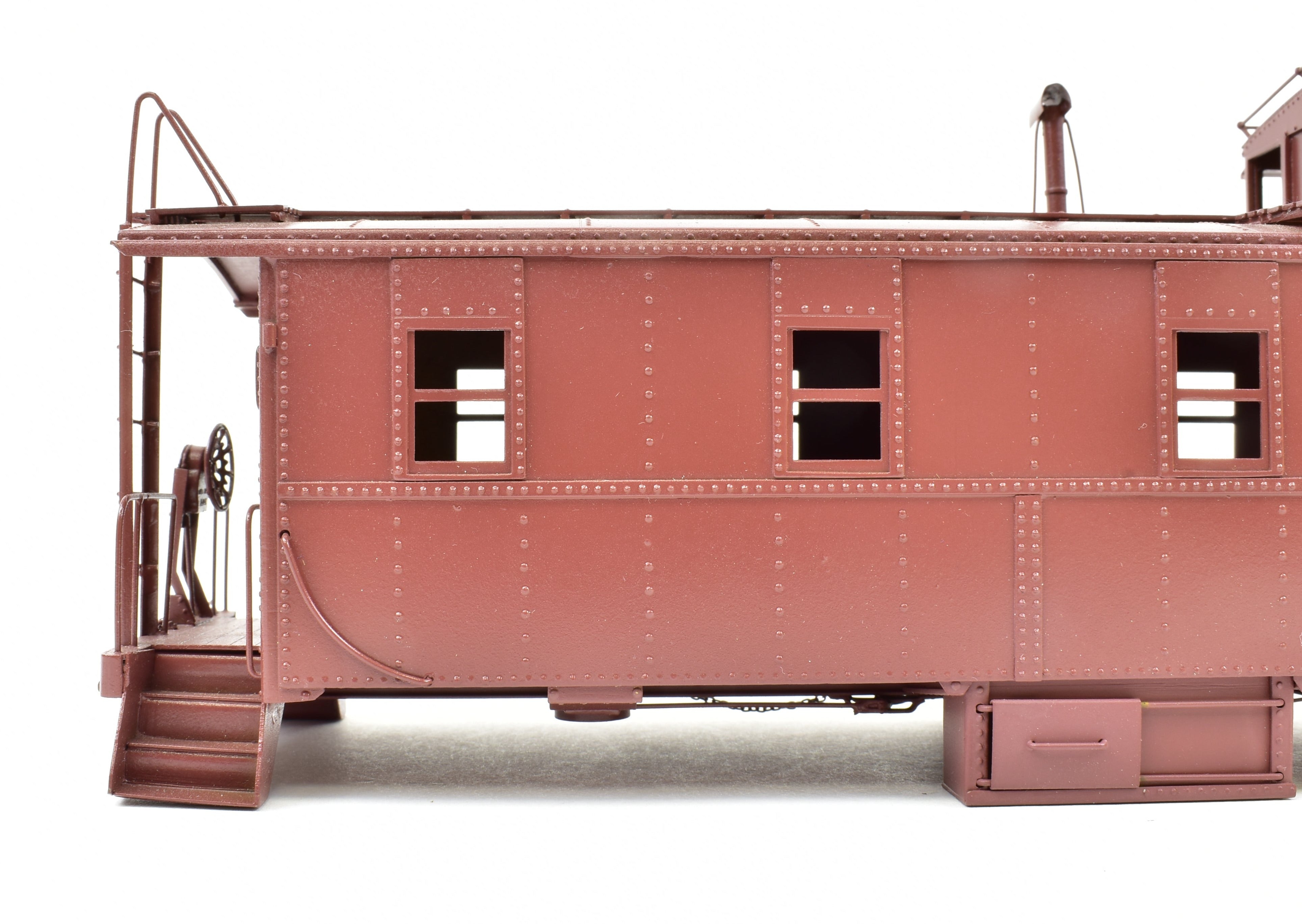 O Scale Brass Sunset Models ATSF - Santa Fe #1951 Steel Caboose, Partial Paint, No Trucks, As-Is