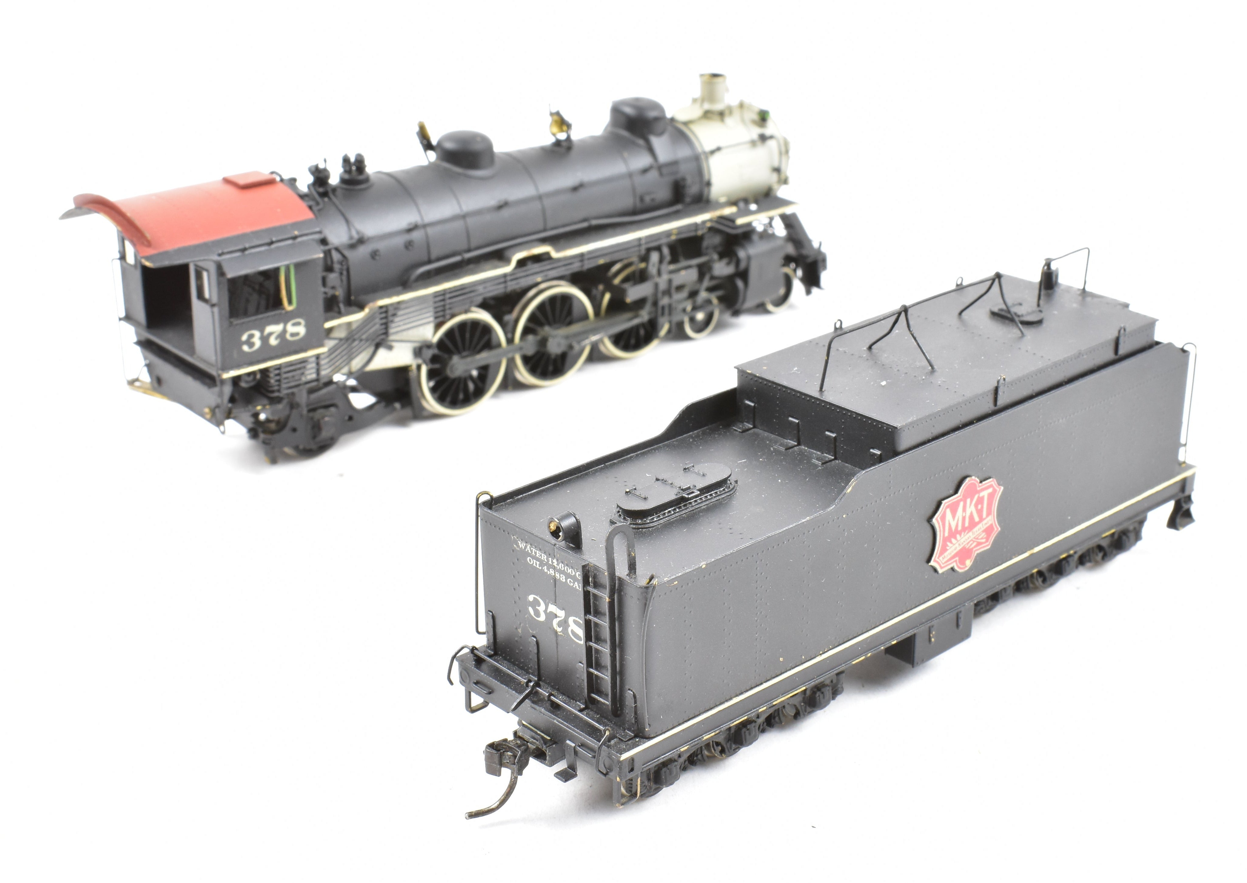 Custom Painted HO Brass Hallmark Models MKT Missouri Kansas Texas 4-6-2 H-3A Pacific #378