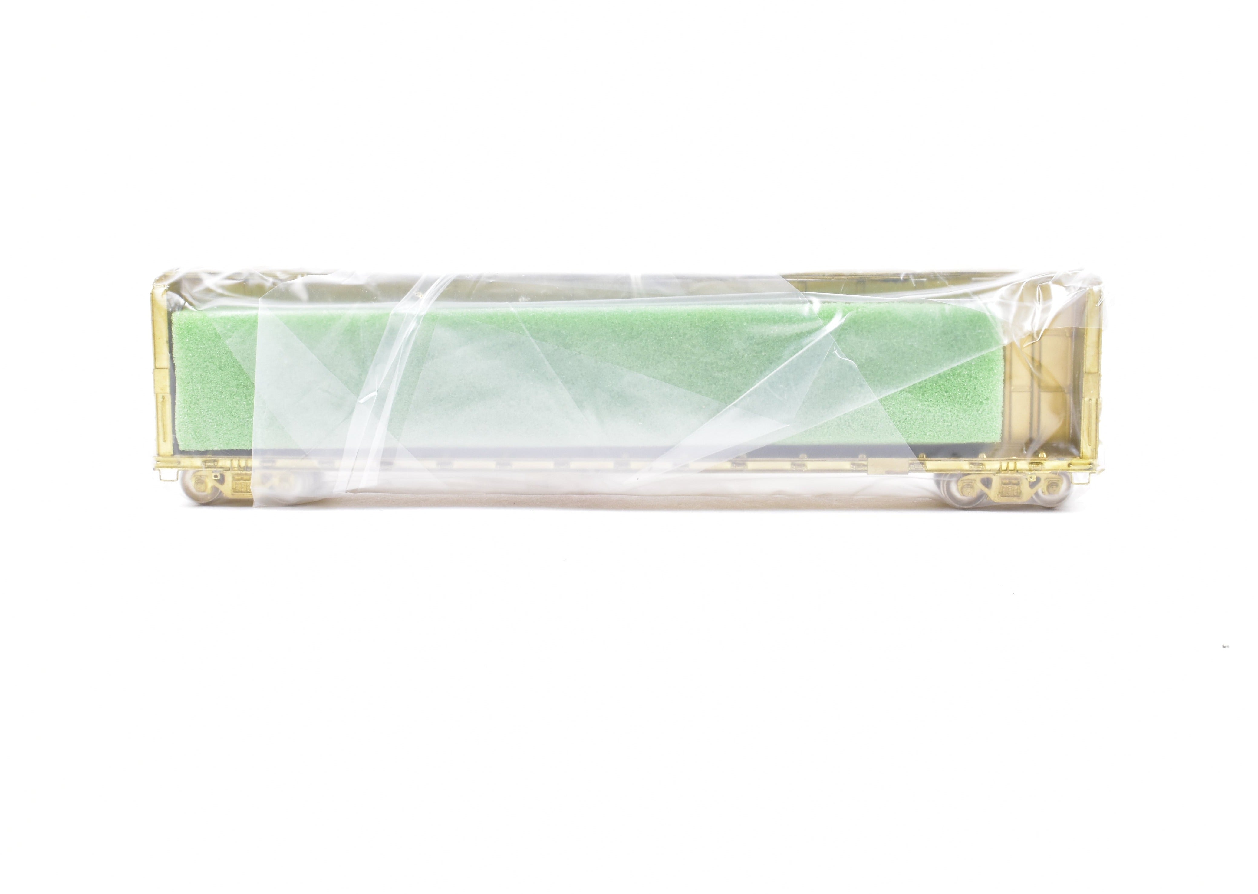 HO Brass OMI 64-Foot Thrall Center Beam Flat Car with Oval Openings