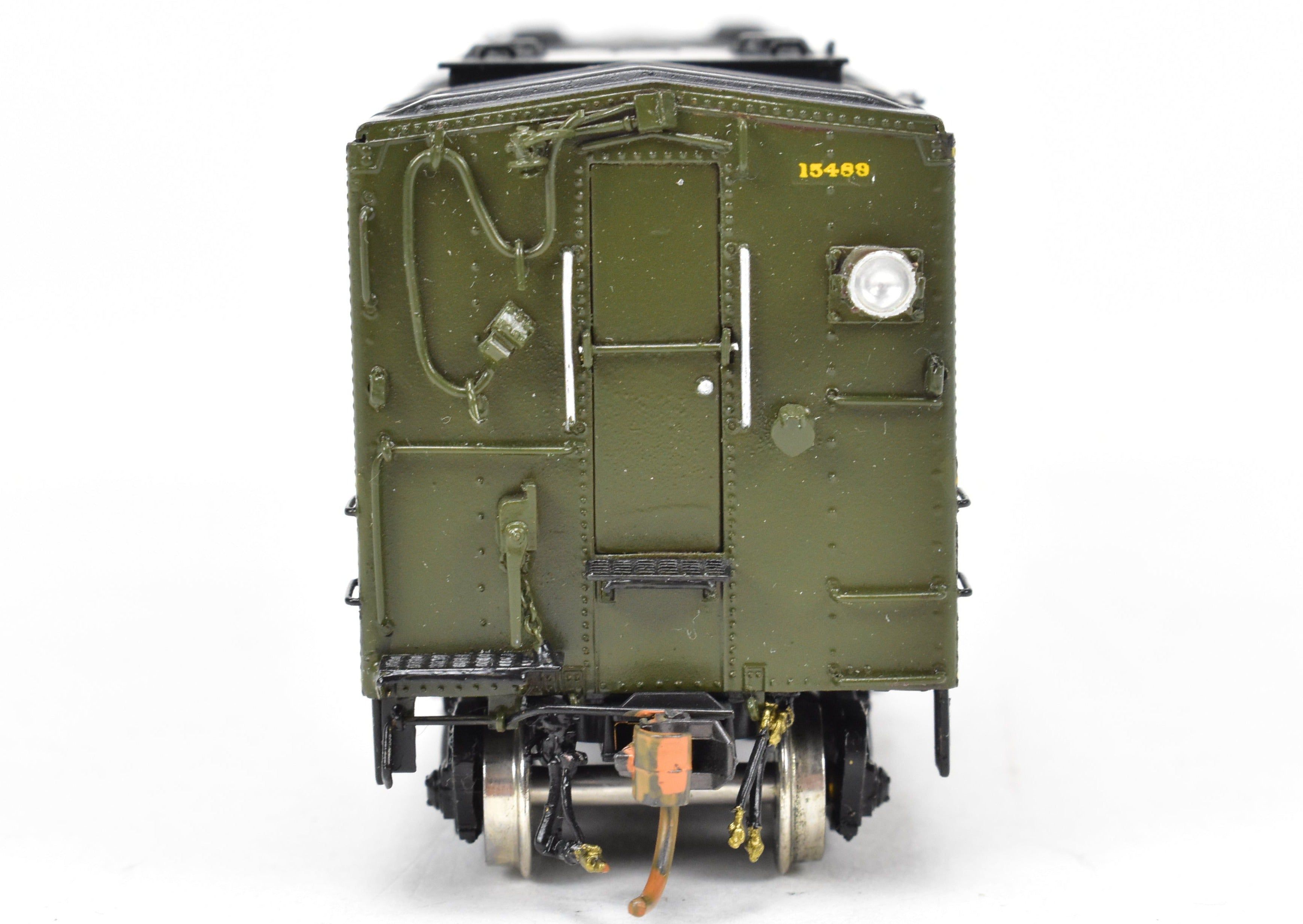 HO Scale Brass Steam Heater Car Model - Custom Painted for Canadian National Railway (CNR) by Overland Models, Inc., Numbered 15489