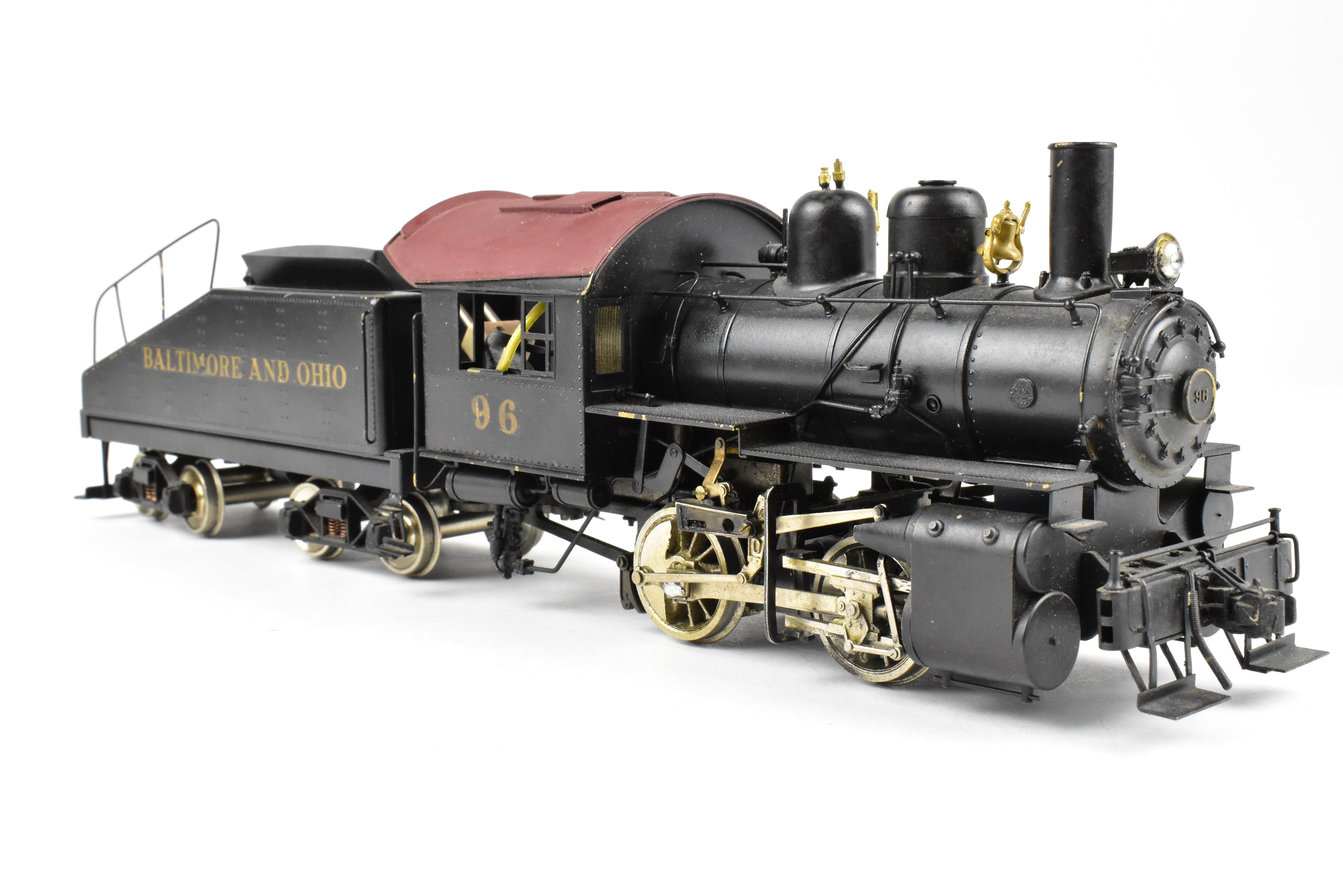 O Scale Brass Model Train - U.S. Hobbies B&O (Baltimore & Ohio) C-16 Class 0-4-0 CP Locomotive No. 96 Without Box