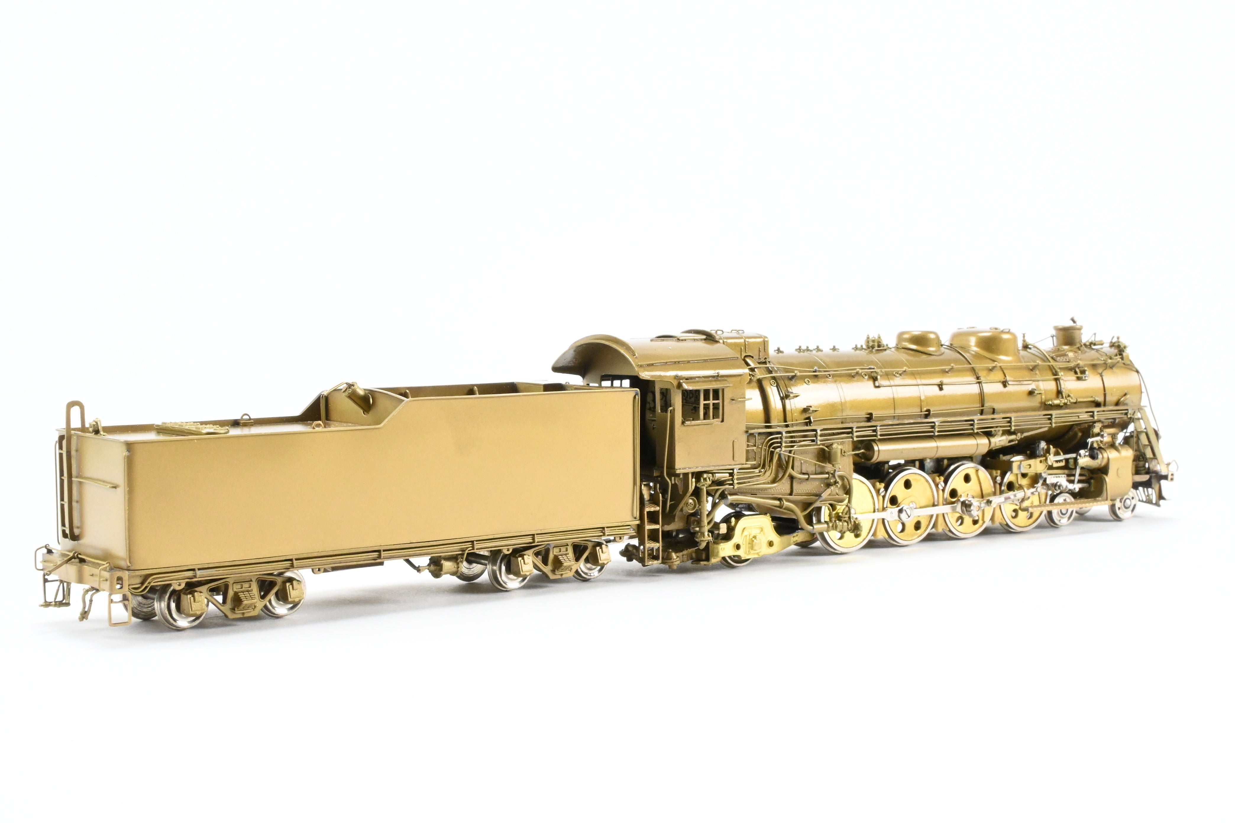 HO Scale Brass Model Train - Overland Models SLSF - Frisco 4300 4-8-2 Mountain Locomotive with Sagami Replacement Can Motor