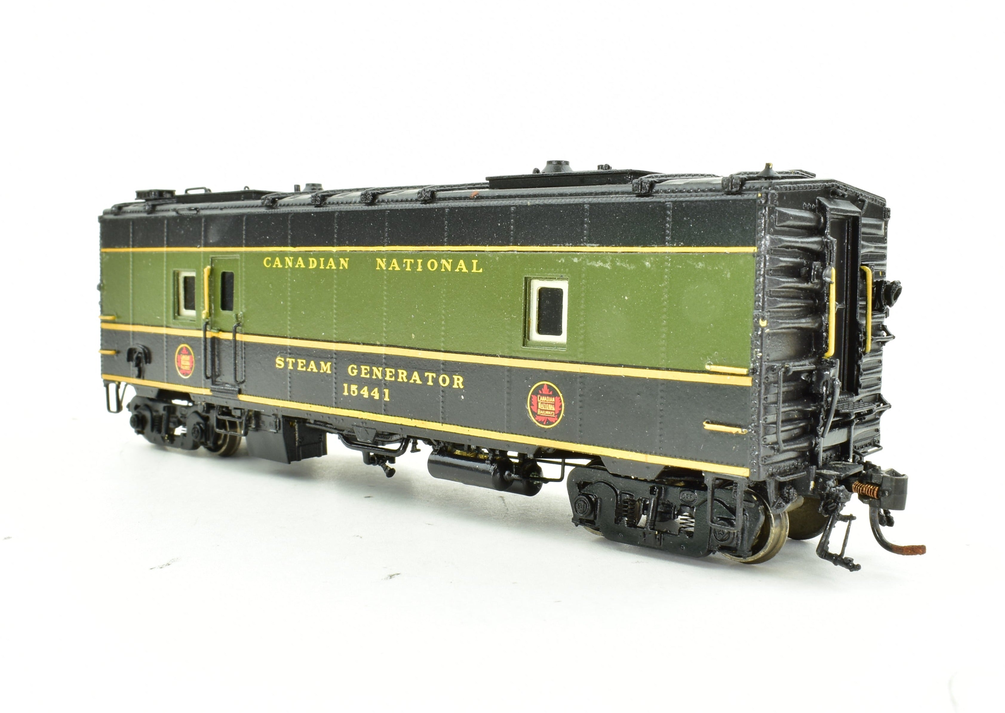 HO Scale Brass OMI - Overland Models, Inc. Custom - Painted Steam Heater Car for Canadian National Railway (CNR)