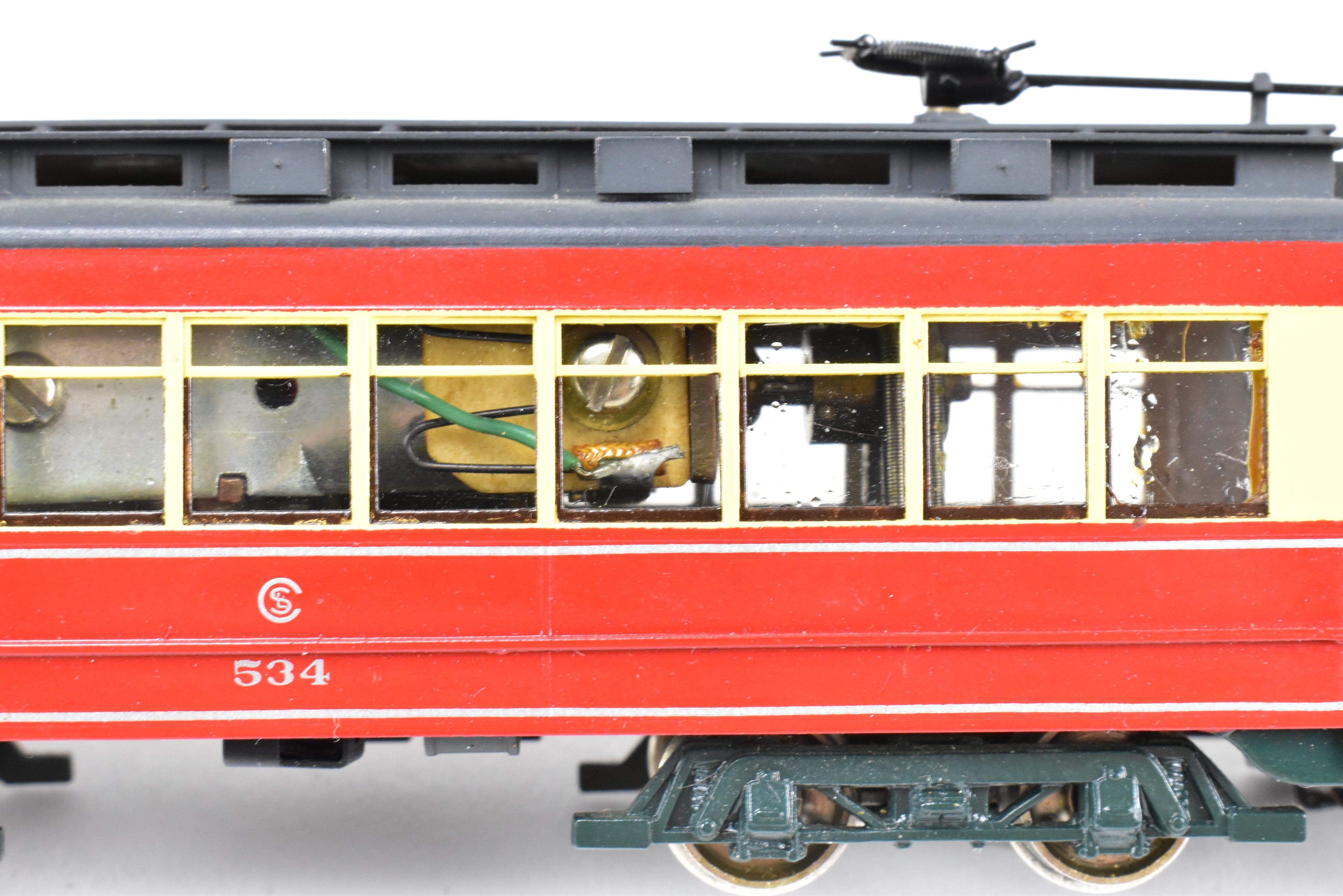 HO Brass Fairfield 343 CSL Chicago Surface Lines Pullman Car #534 Custom Painted
