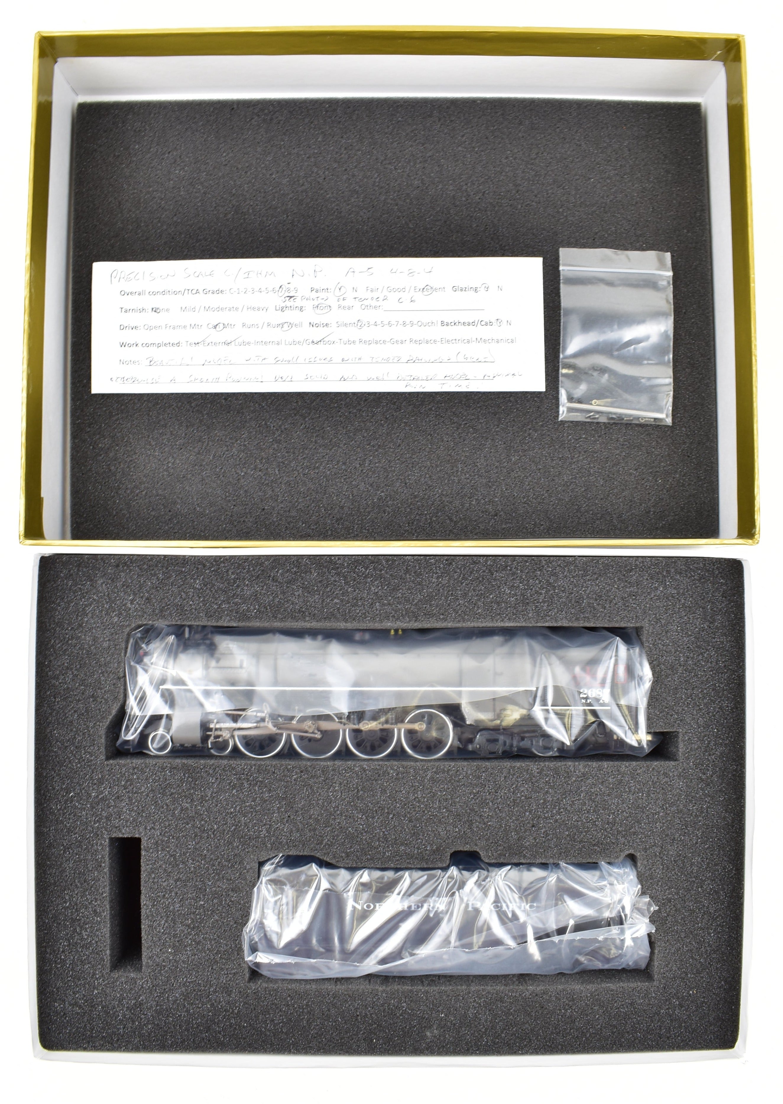 HO Scale Brass Model Train - Precision Scale Co. NP (Northern Pacific) A-5 4-8-4 Northern FP Locomotive No. 2687