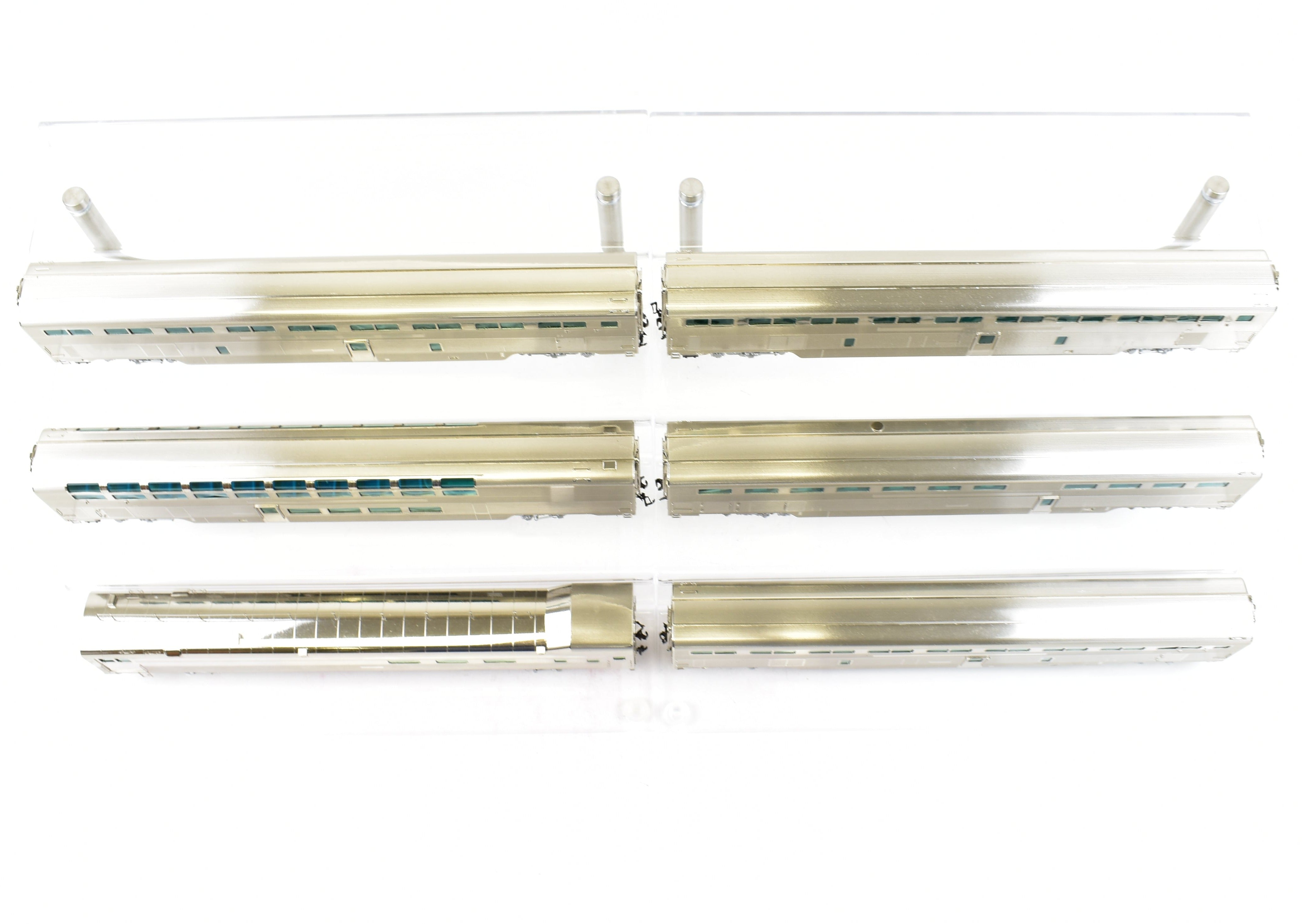 HO Brass CON Hallmark Models ATSF Santa Fe High-Level 6-Car Super Crown Special Revised Set