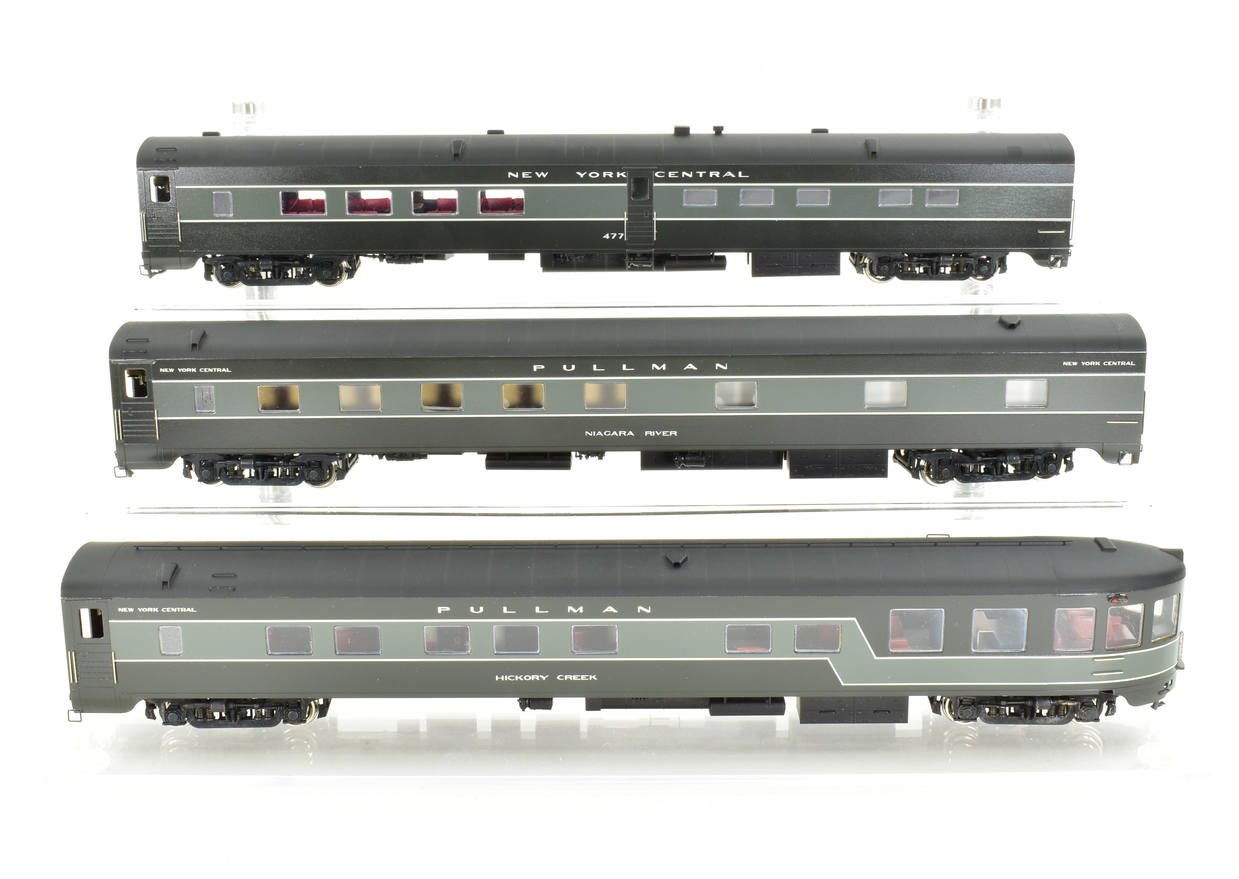 HO Scale Brass Model Train Set - Erie Limited NYC - New York Central 1948 20th Century Limited with 2 E7 A/B Locomotives and 9-Car Set