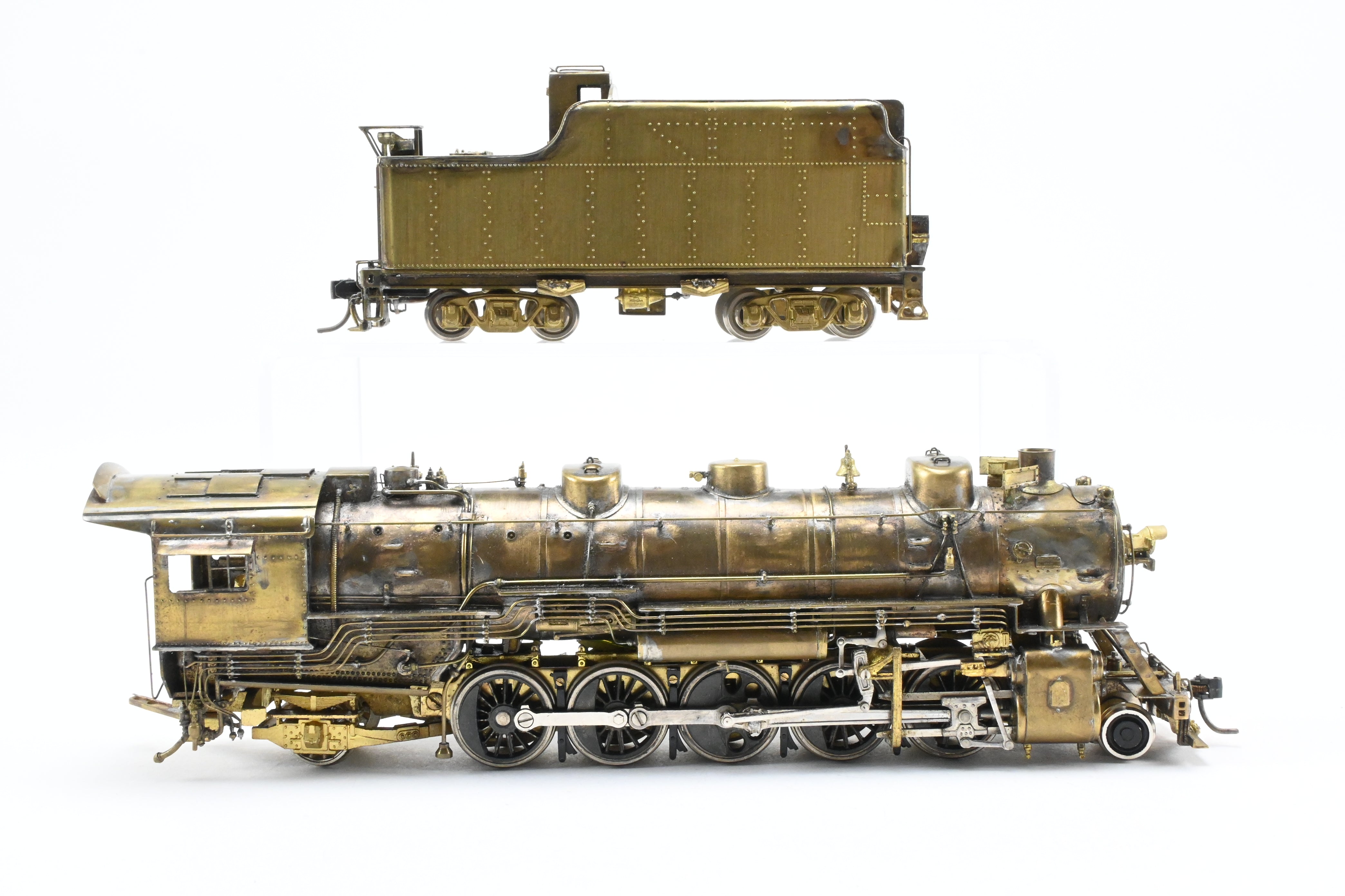 HO Scale Custom-Made Brass Model of Joe G. Collias Scratch-Built Missouri Pacific 2-10-2 Locomotive No. 1718 (Formerly Wabash)