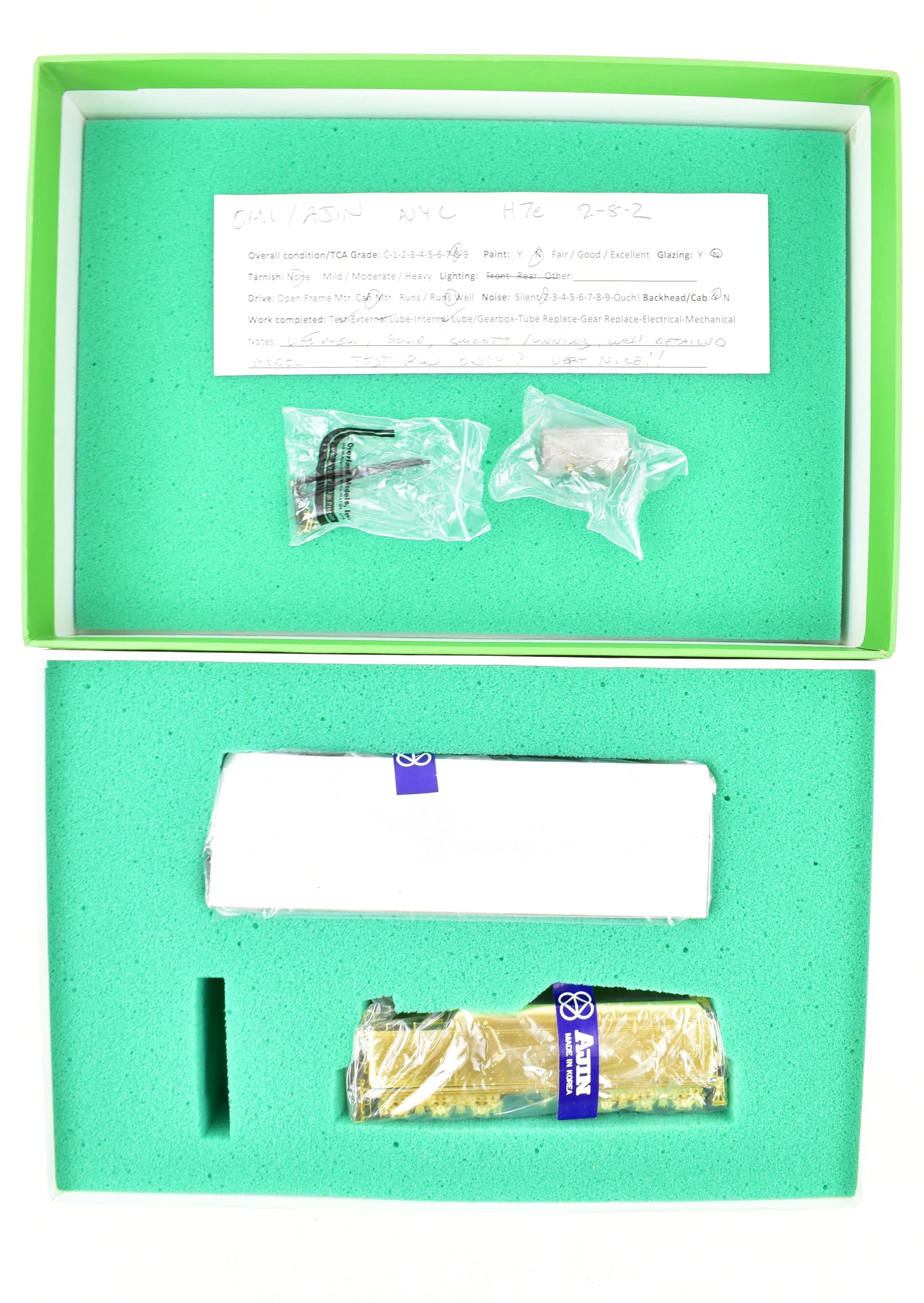 HO Scale Brass OMI Overland Models NYC New York Central H-7e 2-8-2 Elesco FWH Version