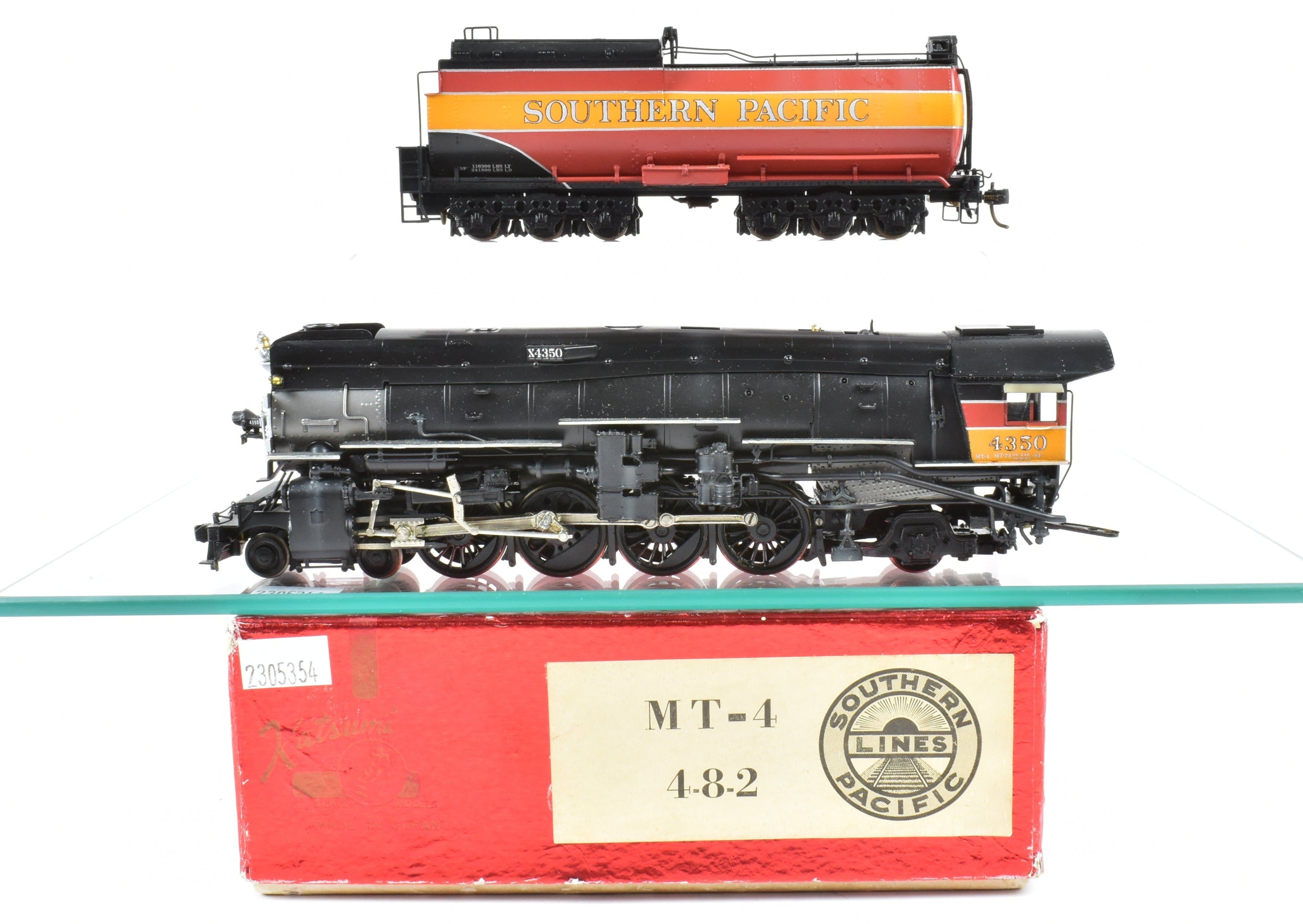 HO Scale Brass Balboa Model Train - Southern Pacific MT - 4 4 - 8 - 2 Mountain Pro Painted with Can Motor Upgrade