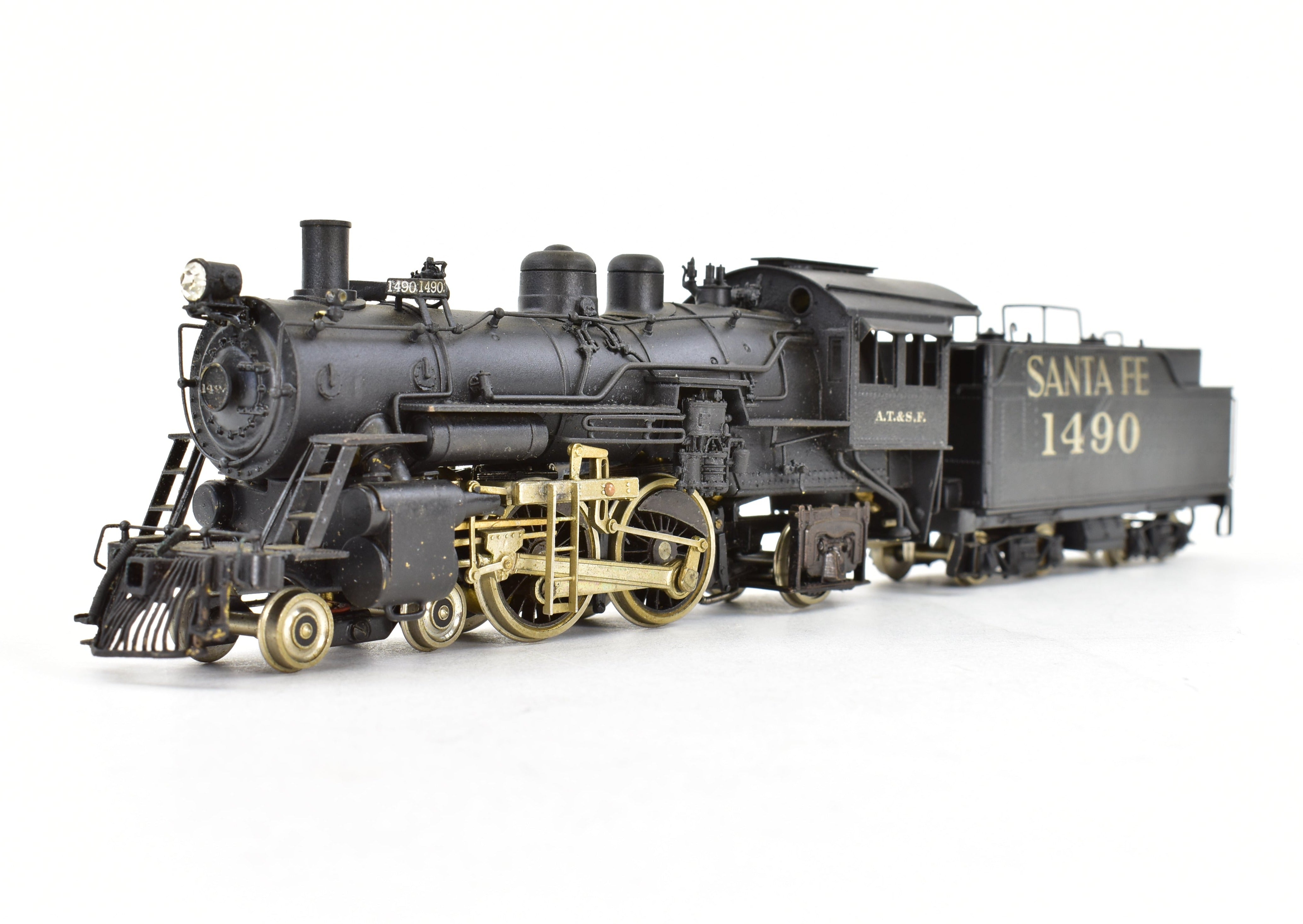 HO Brass Balboa ATSF Santa Fe 1480 Class 4-4-2 Atlantic Locomotive CP #1490
