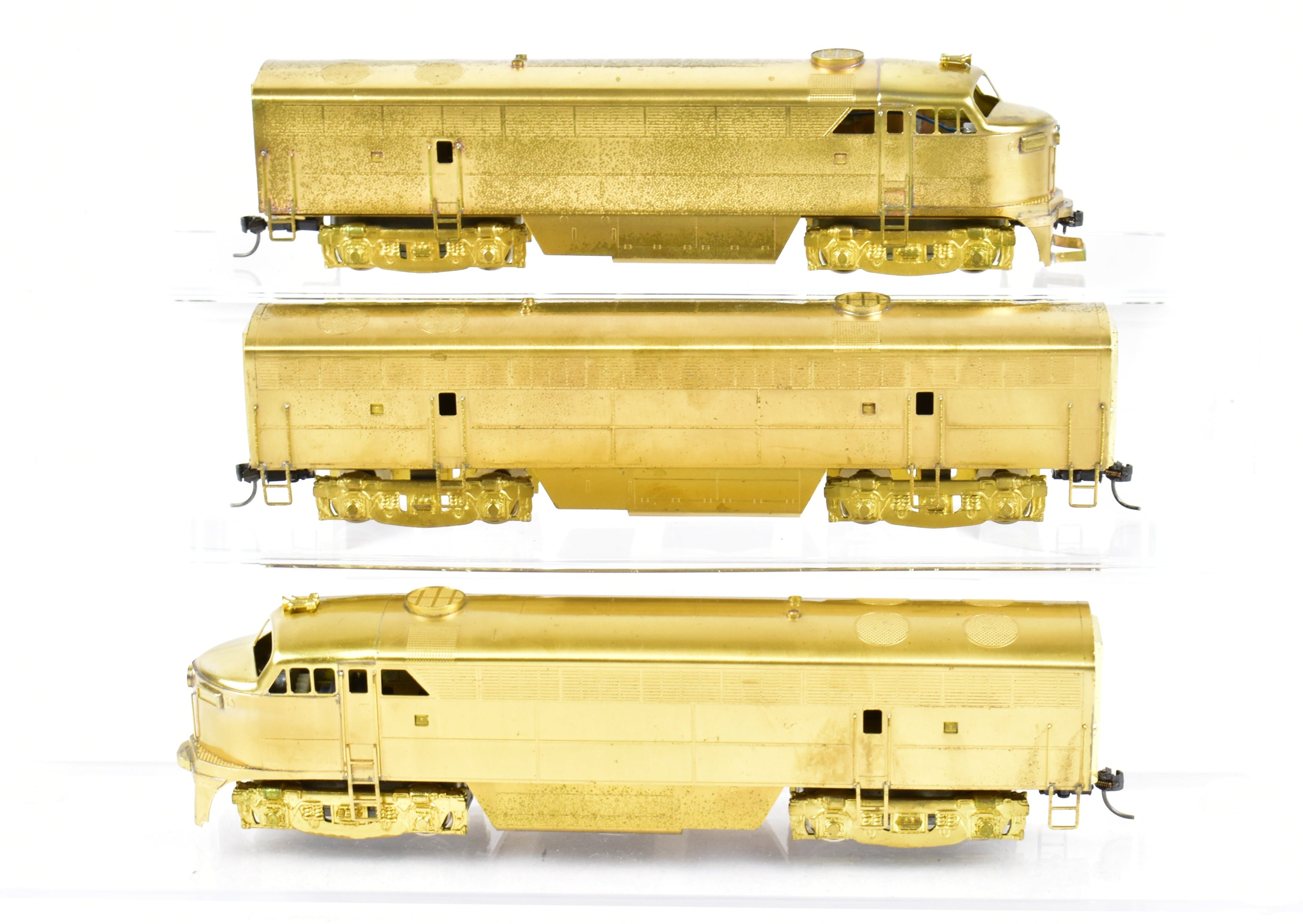 HO Scale Brass Red Ball Model Train Set - Various Roads, Fairbanks Morse CFA - 16 - 4 A - B - A C - Liner 3 - Unit Set for Model Train Enthusiasts