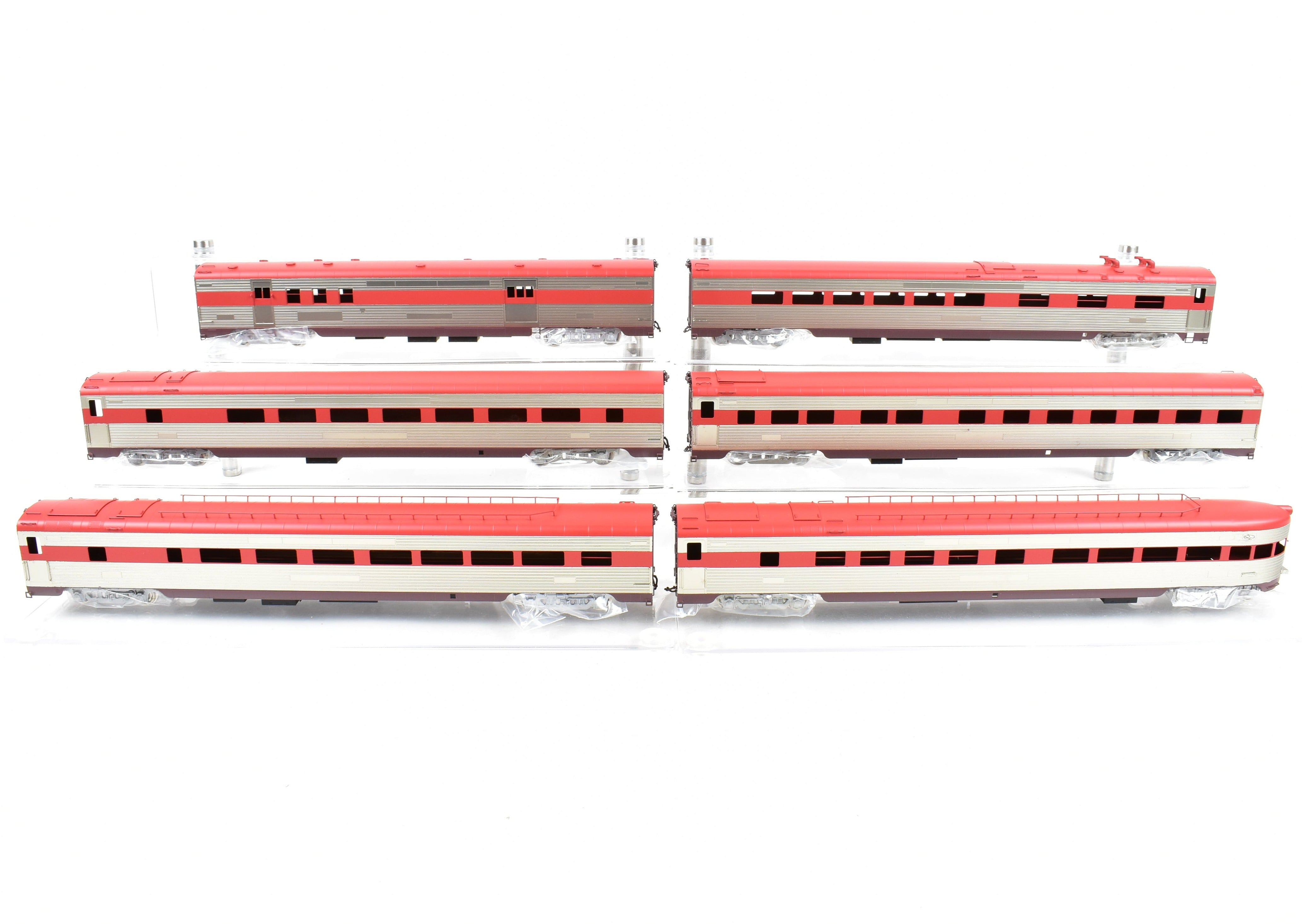 HO Scale Brass Hallmark Models Specialized SLSF - Frisco and MKT - Missouri Kansas Texas Katy Texas Special 6-Car Set with FP Locomotive Model