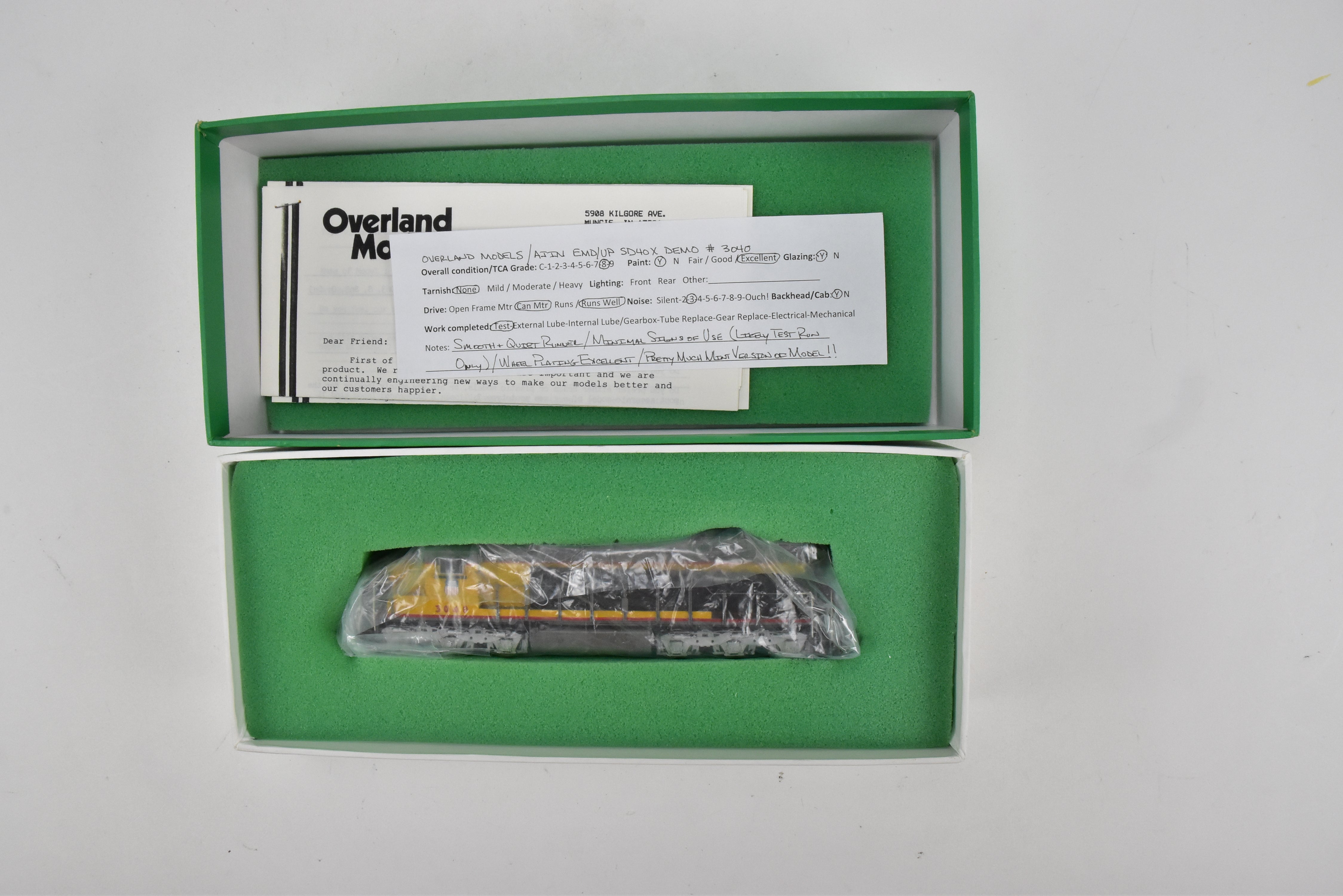HO Brass OMI - Overland Models Inc. Union Pacific EMD SD40X 3040 Custom Painted