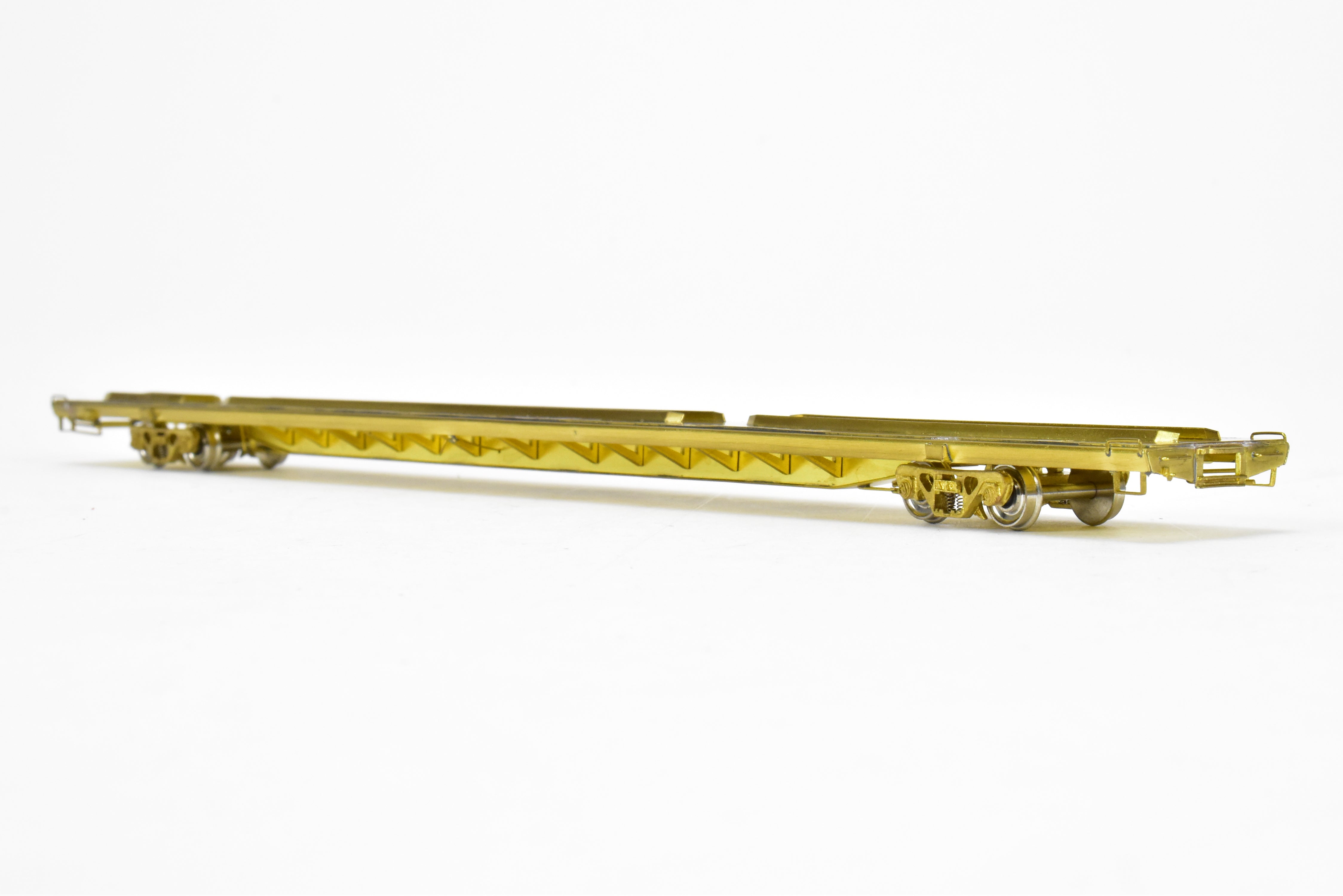 HO Scale Brass Trailer Train TOFC Flat Car 89'-4 Twin 45' by Overland Models, Inc. (OMI), Various Roads, Model Numbers 980100 - 981000