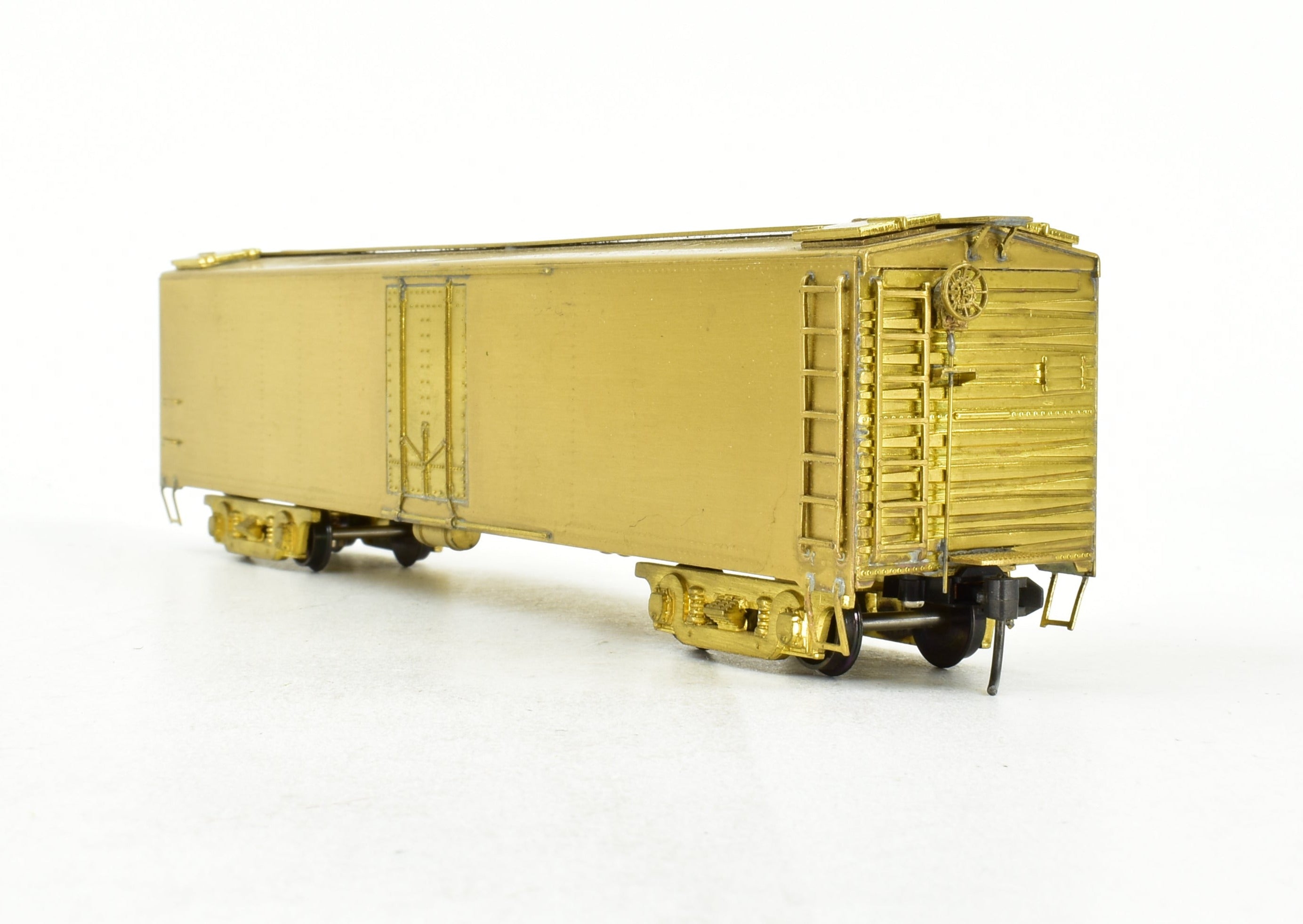 High - Quality HO Scale Brass Cascade Models Railway Express Agency (REA) 50 - Foot Steel Express Refrigerator Car for Model Trains