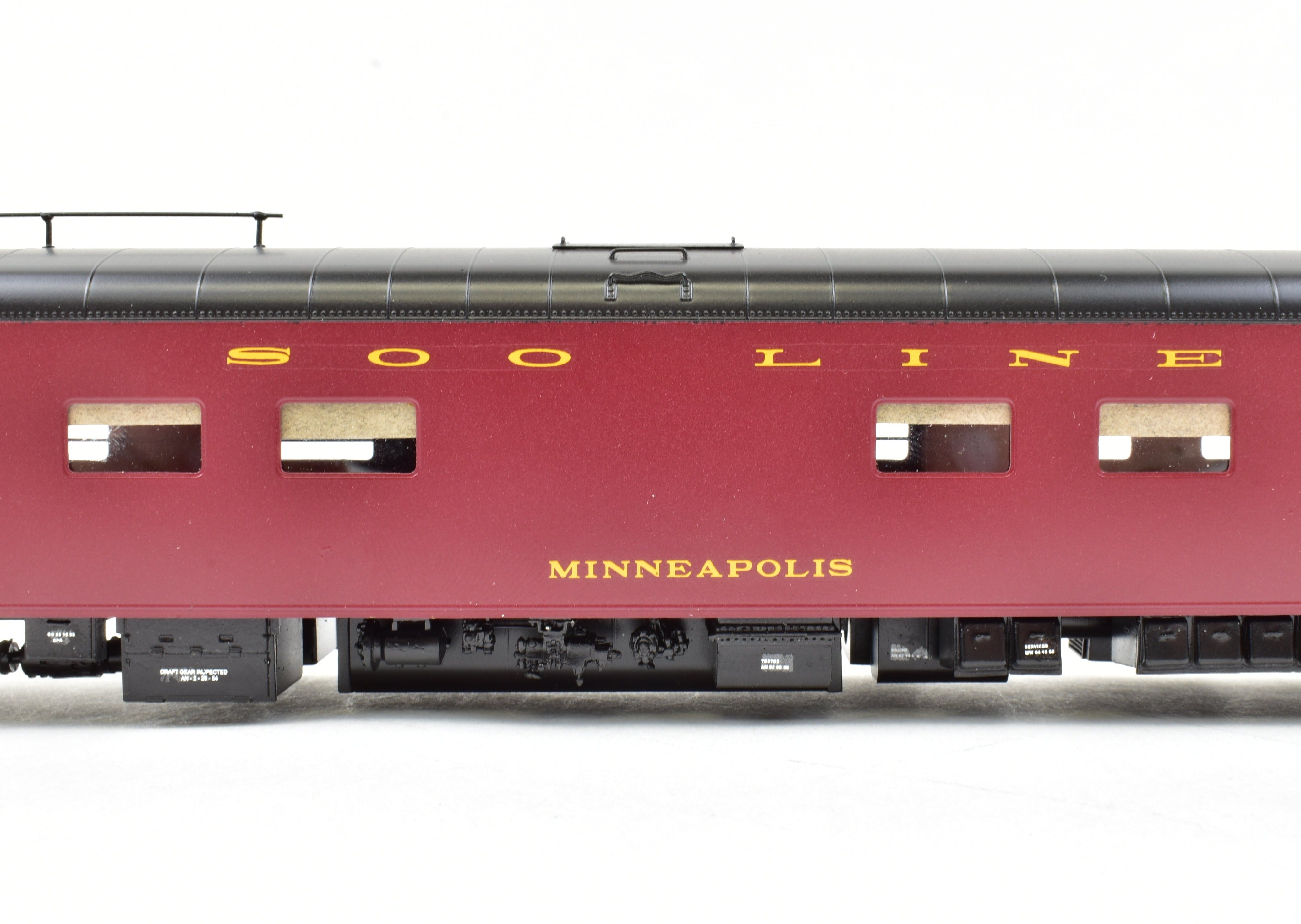 W&R Enterprises HO Brass Soo Line Business Car in Minneapolis Pro-Painted Finish