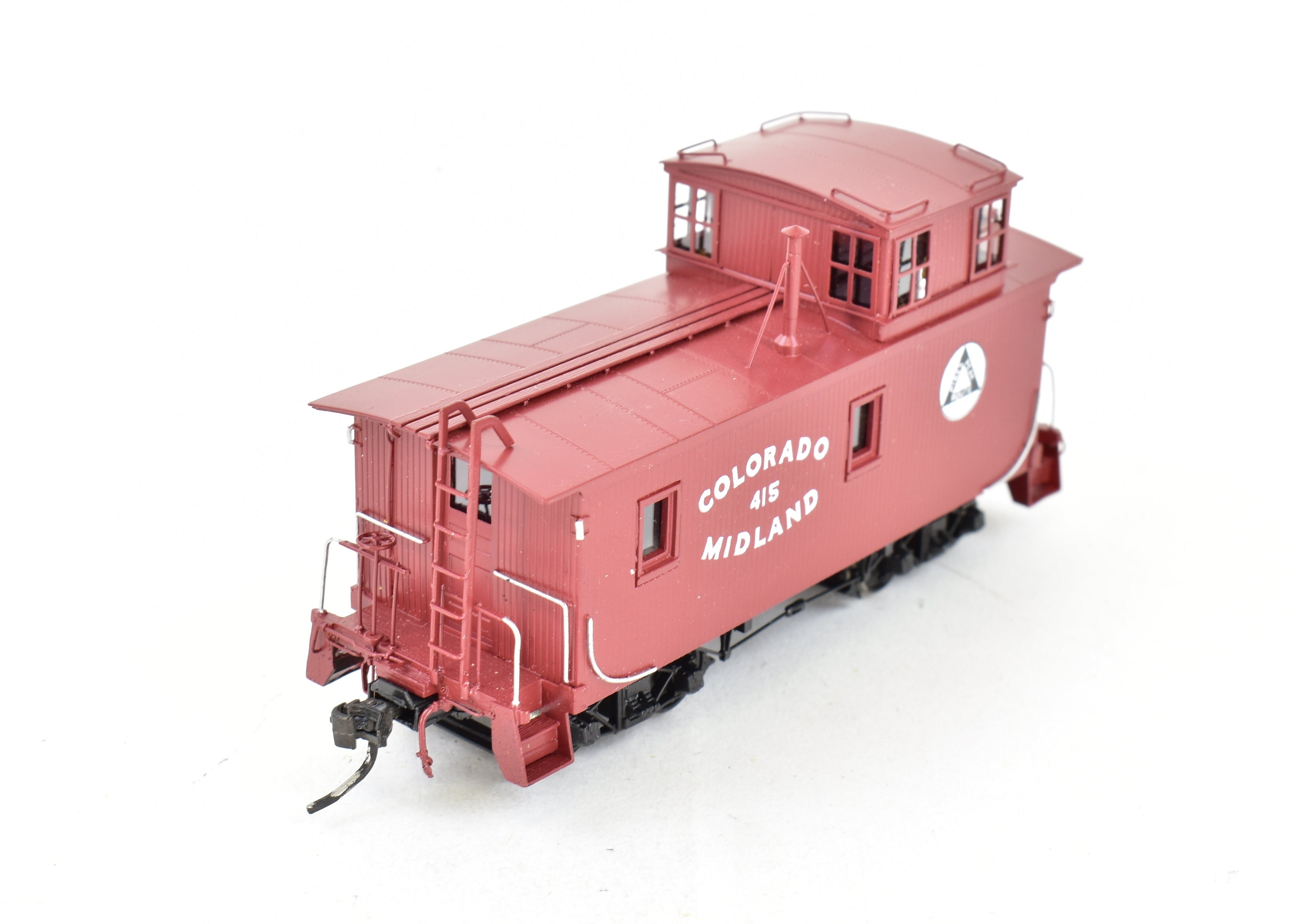 Collector's Pro-Painted HO Brass Beaver Creek Colorado Midland Wood Caboose