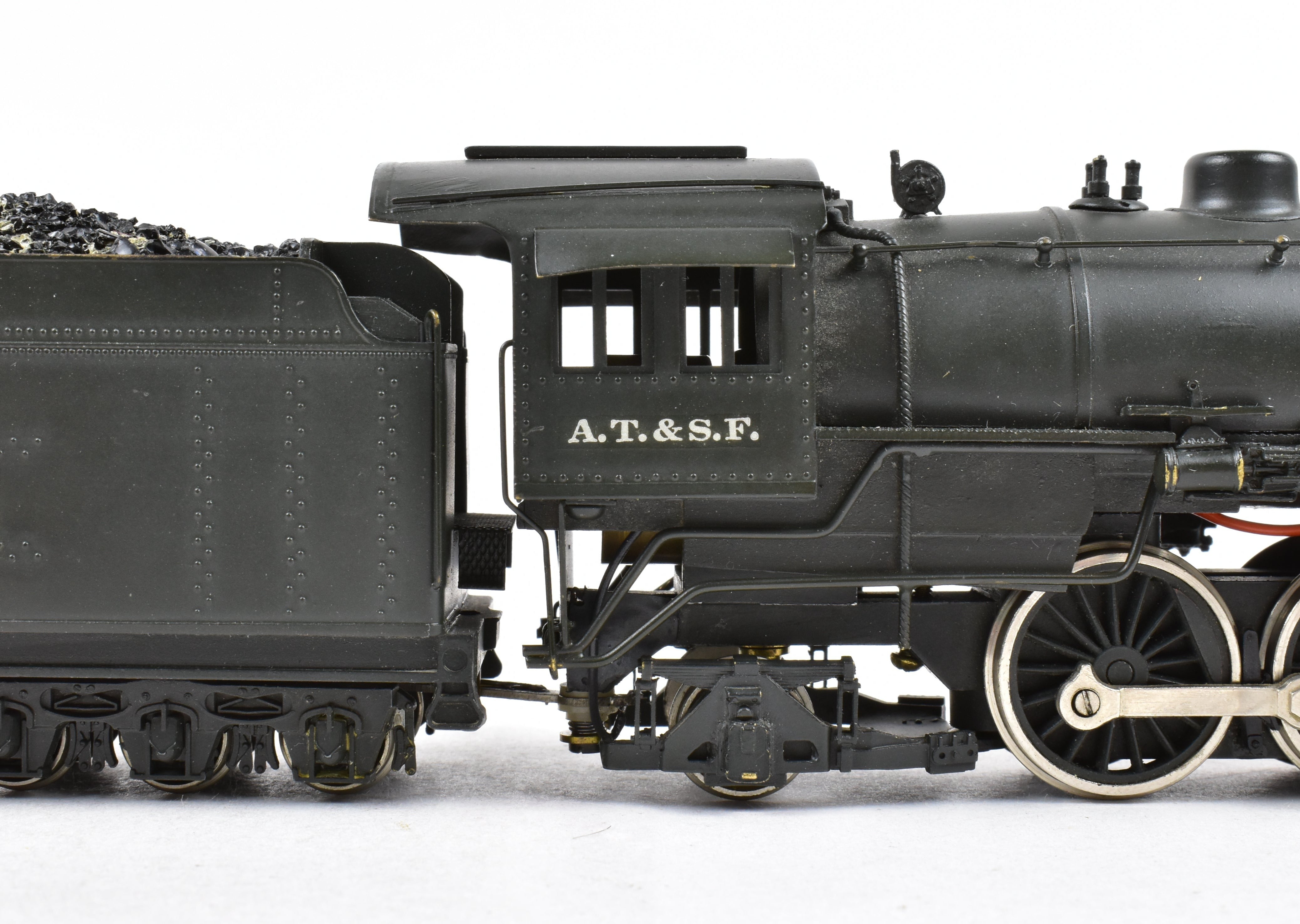 HO Scale Brass Model Train - Associated Hobby Manufacturers (AHM) HCB AT&SF - Santa Fe 3400 Class 4-6-2 Custom Painted Steam Locomotive