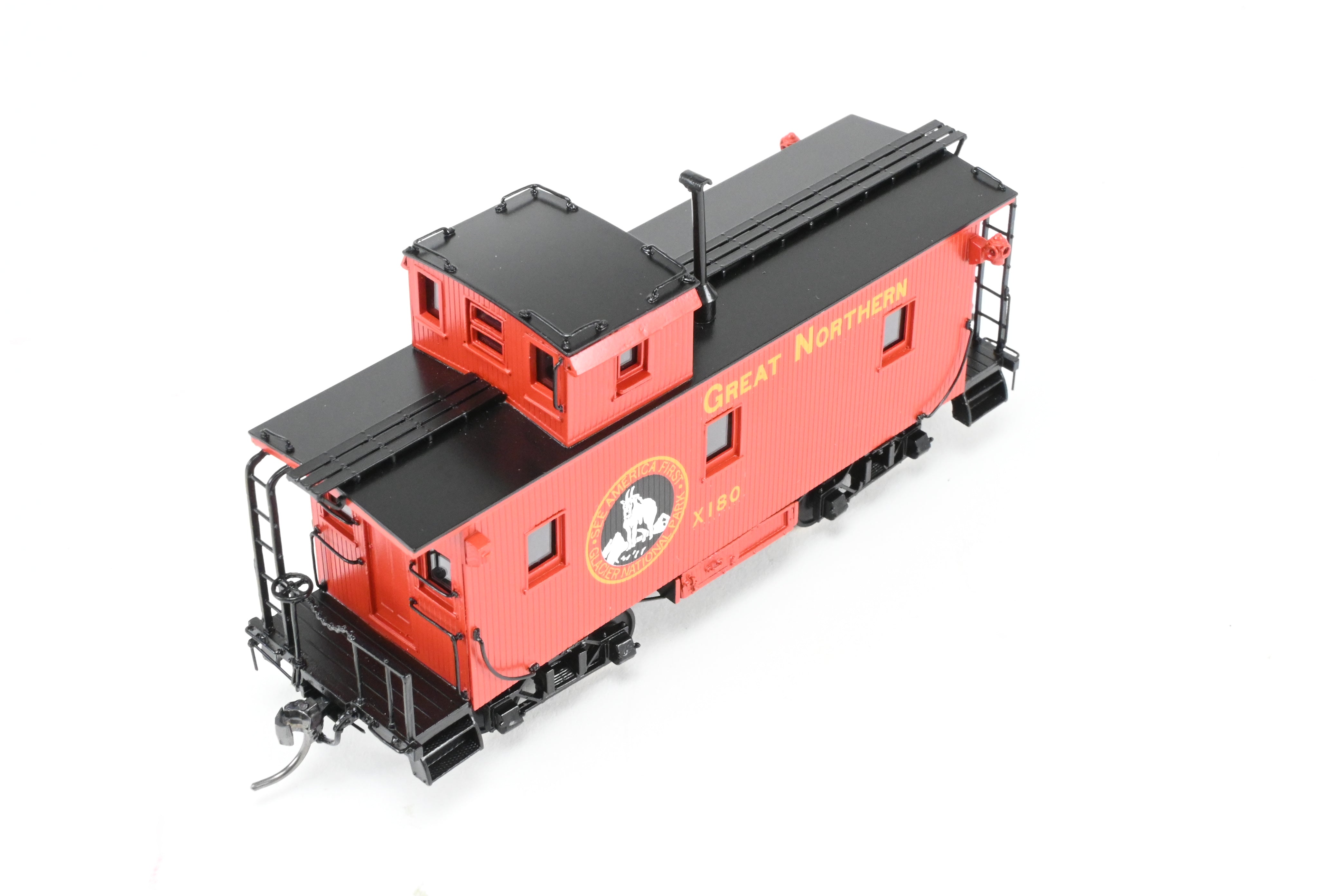 2014 HO Brass North Bank Line 25' Truss Rod Caboose GN X180