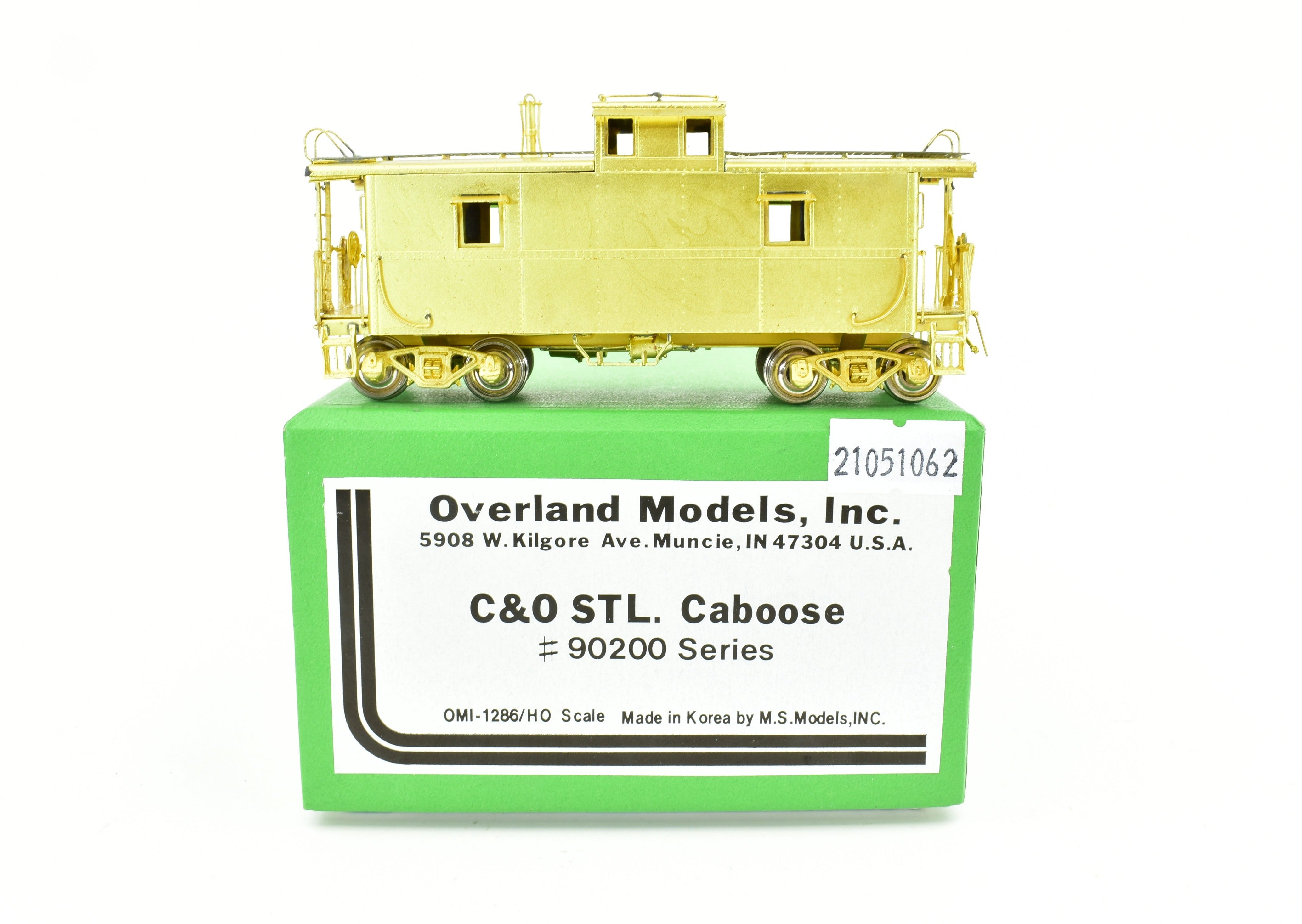 HO Brass OMI C&O Steel Caboose #90200 Series by Overland Models