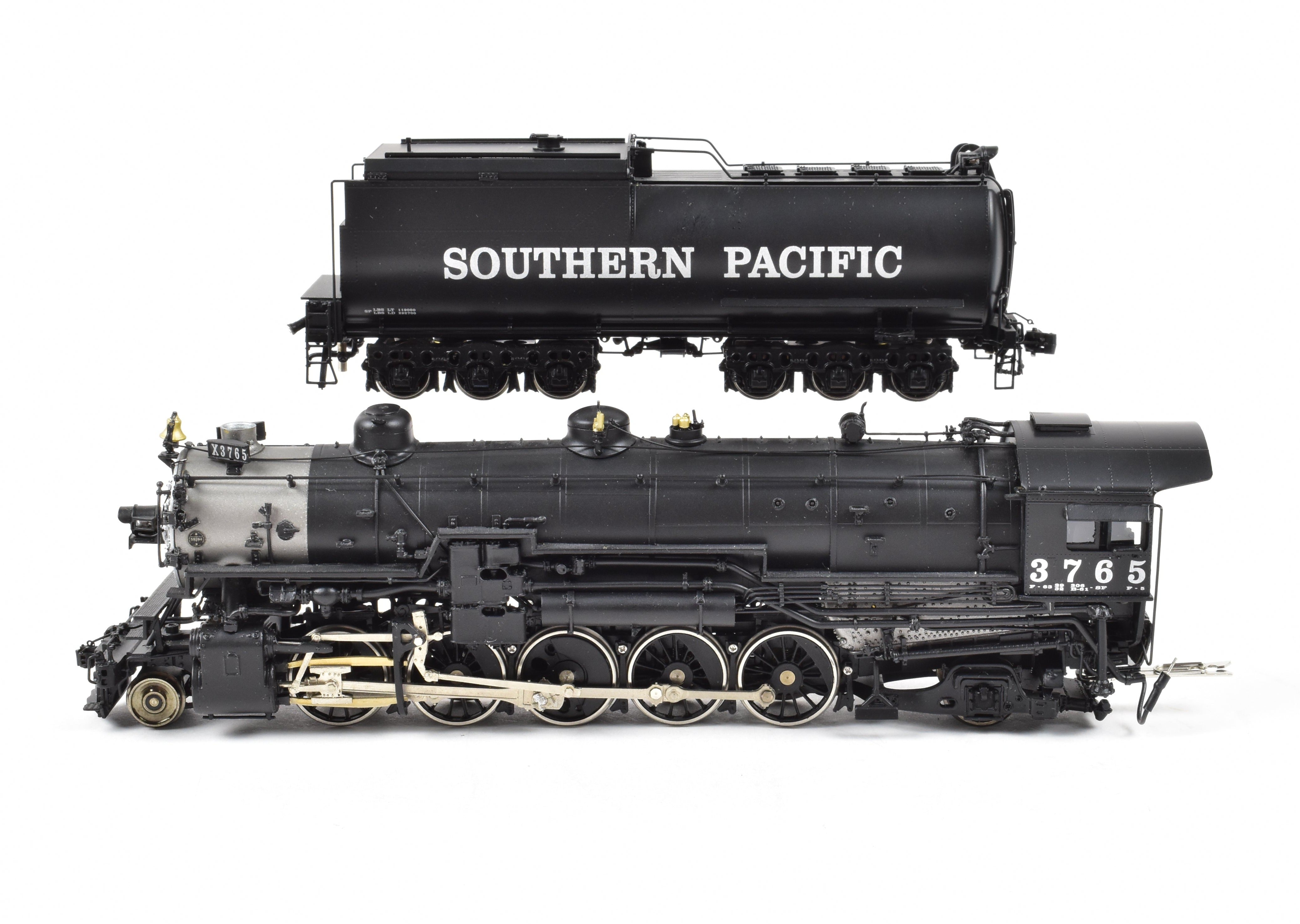 HO Brass Precision Scale Co. Southern Pacific F-5 2-10-2 Factory Painted Locomotive No. 3765