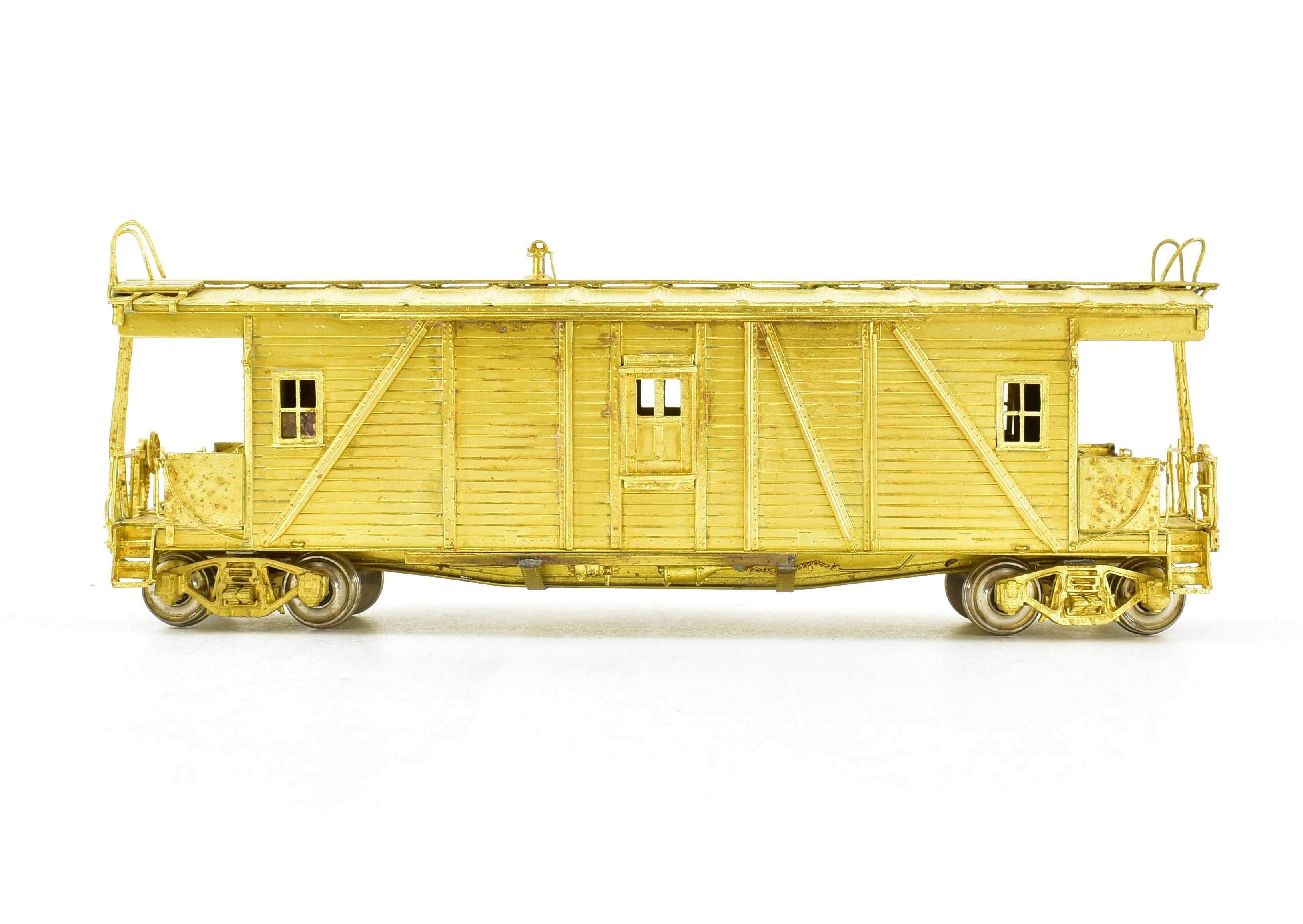 HO Scale Brass OMI - Overland Models, Inc. Illinois Central OSB Outside Braced Wood Caboose Model