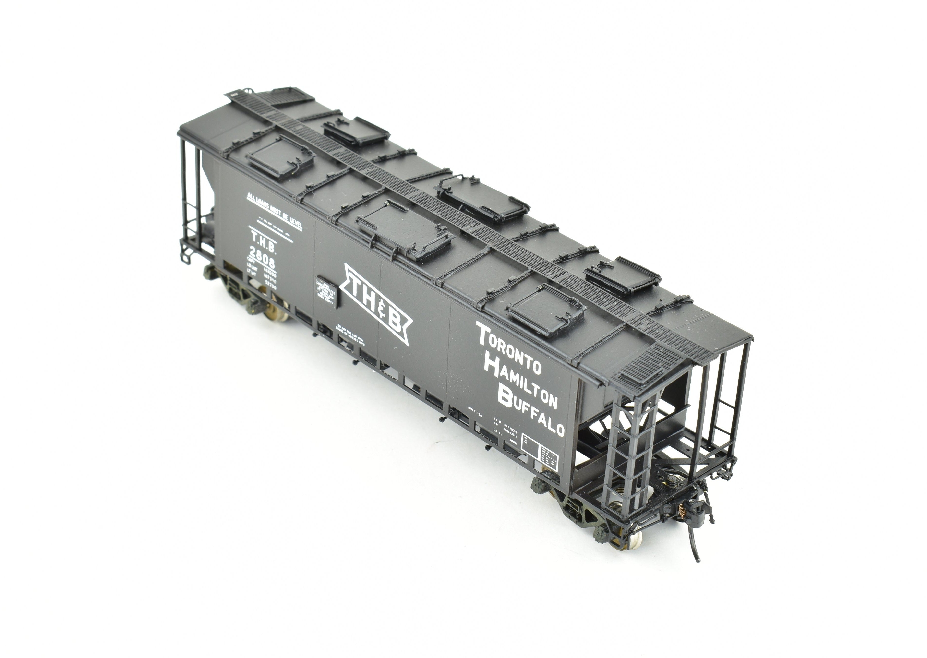 OMI HO Brass Custom Painted TH&B - CN Slab Side Covered Hopper Model