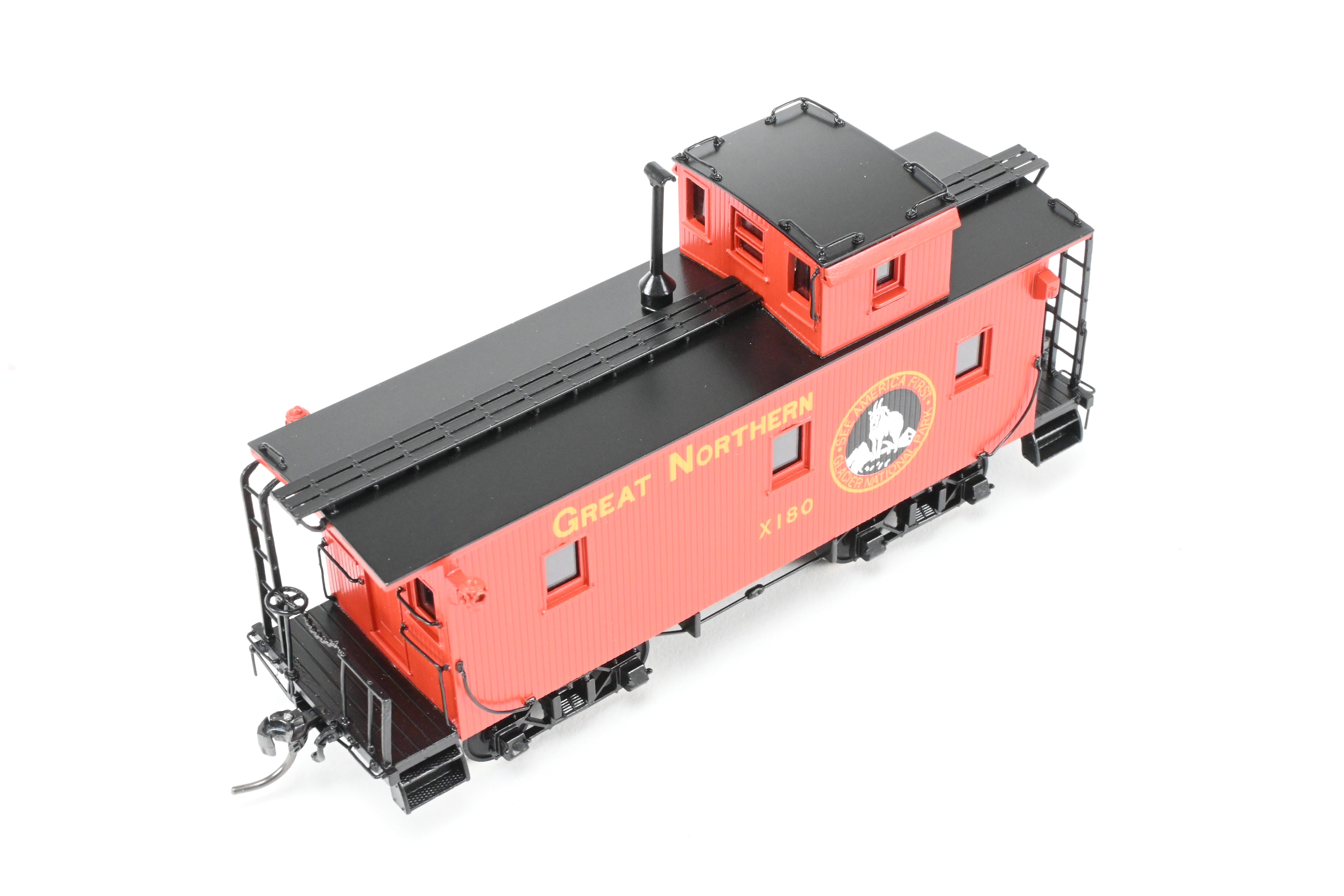 2014 HO Brass North Bank Line 25' Truss Rod Caboose GN X180