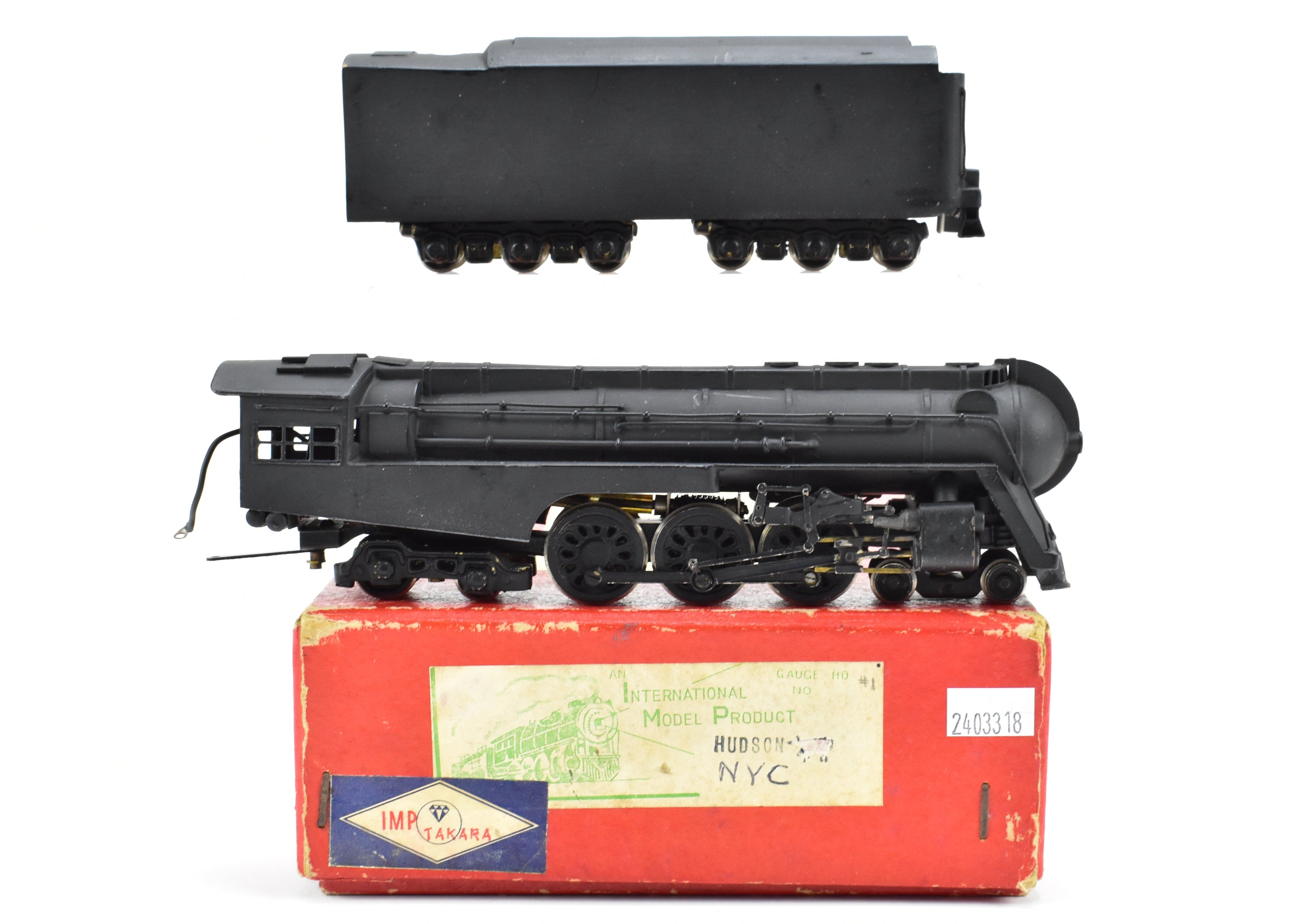 HO Brass International Model - New York Central J3a Hudson Streamlined Black Unlettered Model