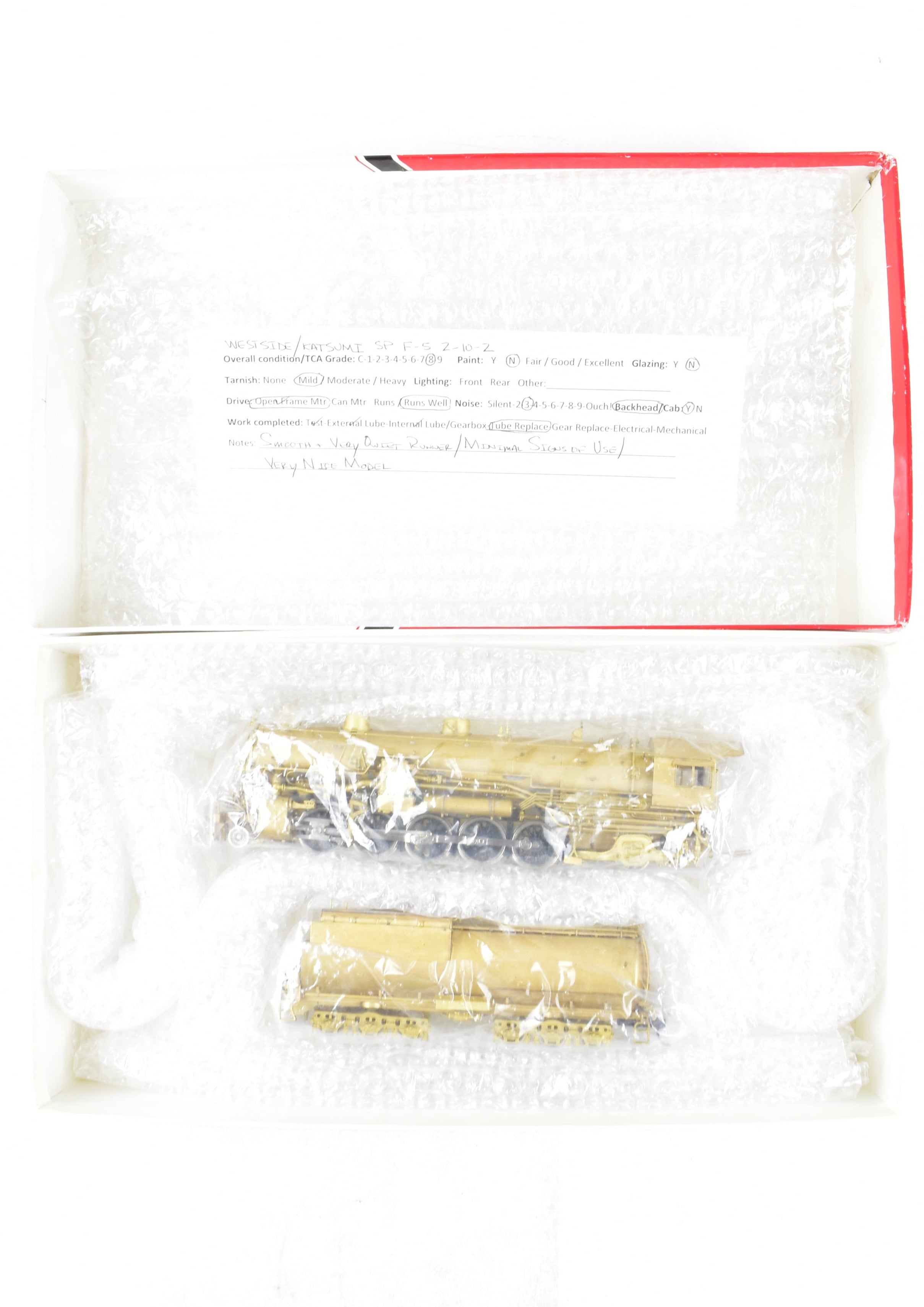 HO Scale Brass Southern Pacific F - 5 2 - 10 - 2 Model by Westside in Like - New Condition