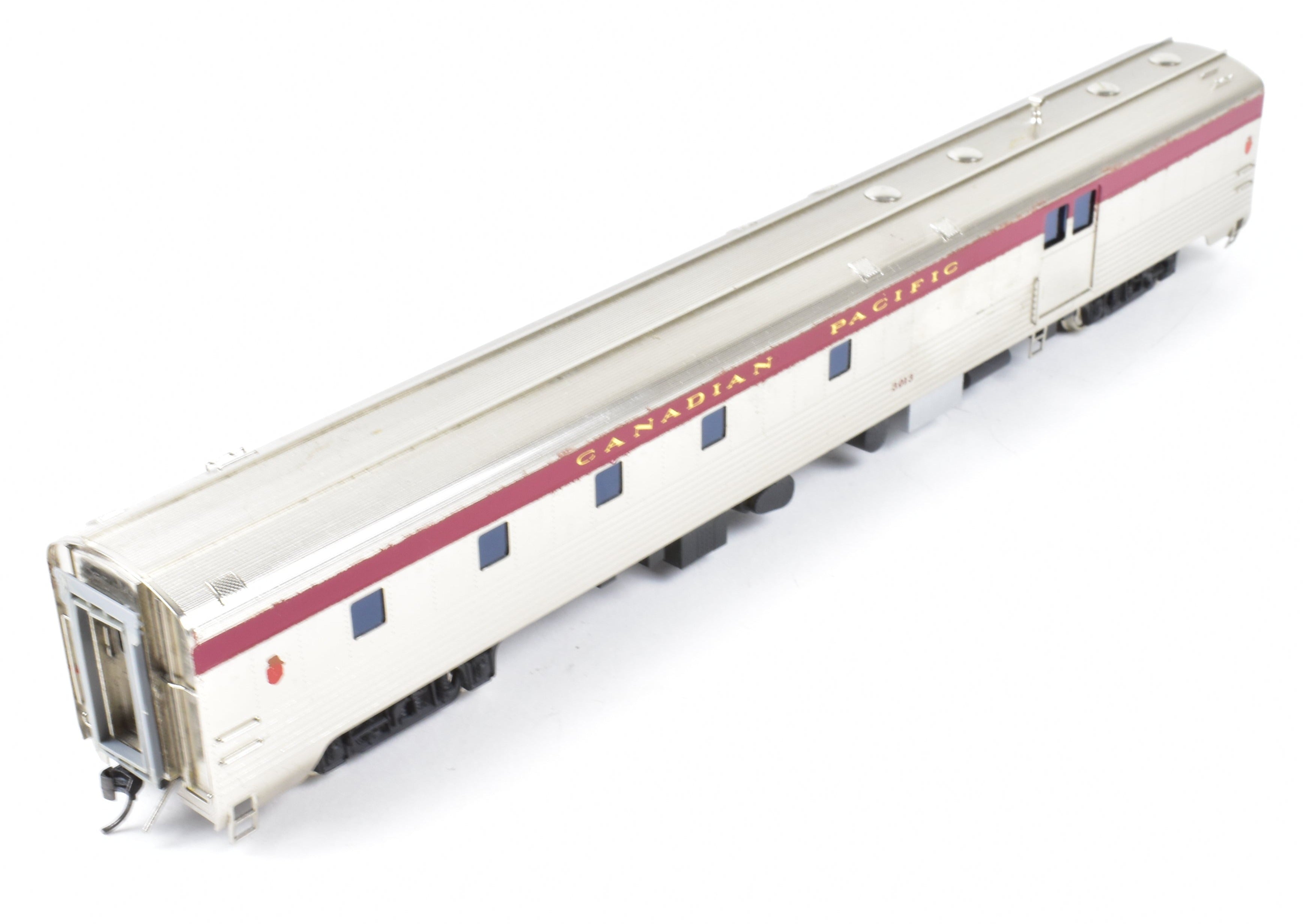 HO Scale Brass Model of Canadian Pacific Railroad #610 Lightweight Baggage Dormitory Custom Finished by S. Soho & Co.