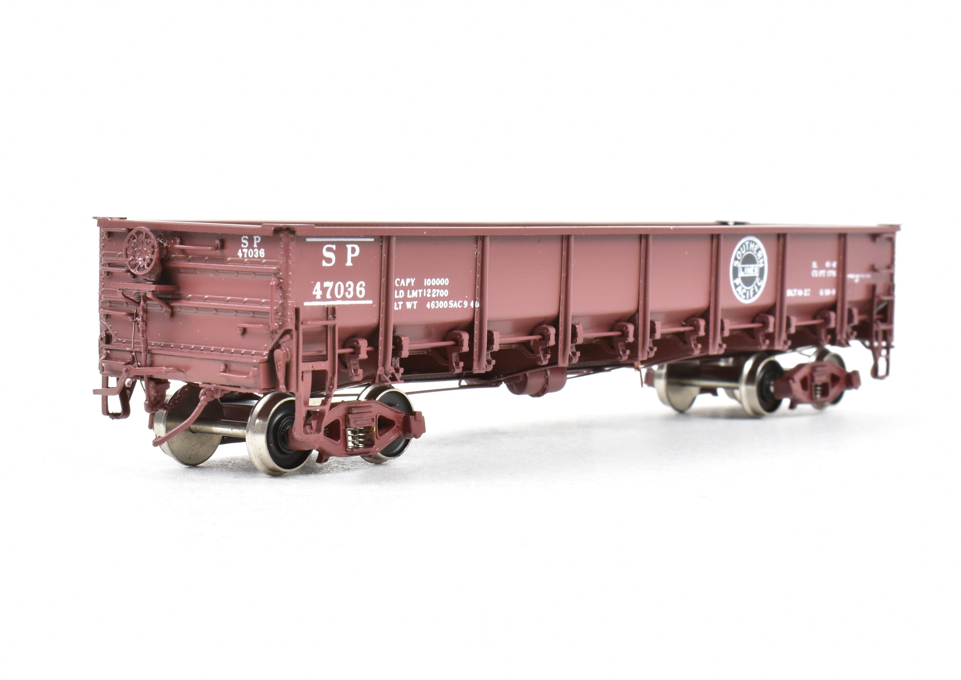 1940s HO Scale Brass Southern Pacific G50 - 9 Drop Bottom Gondola by Challenger Imports