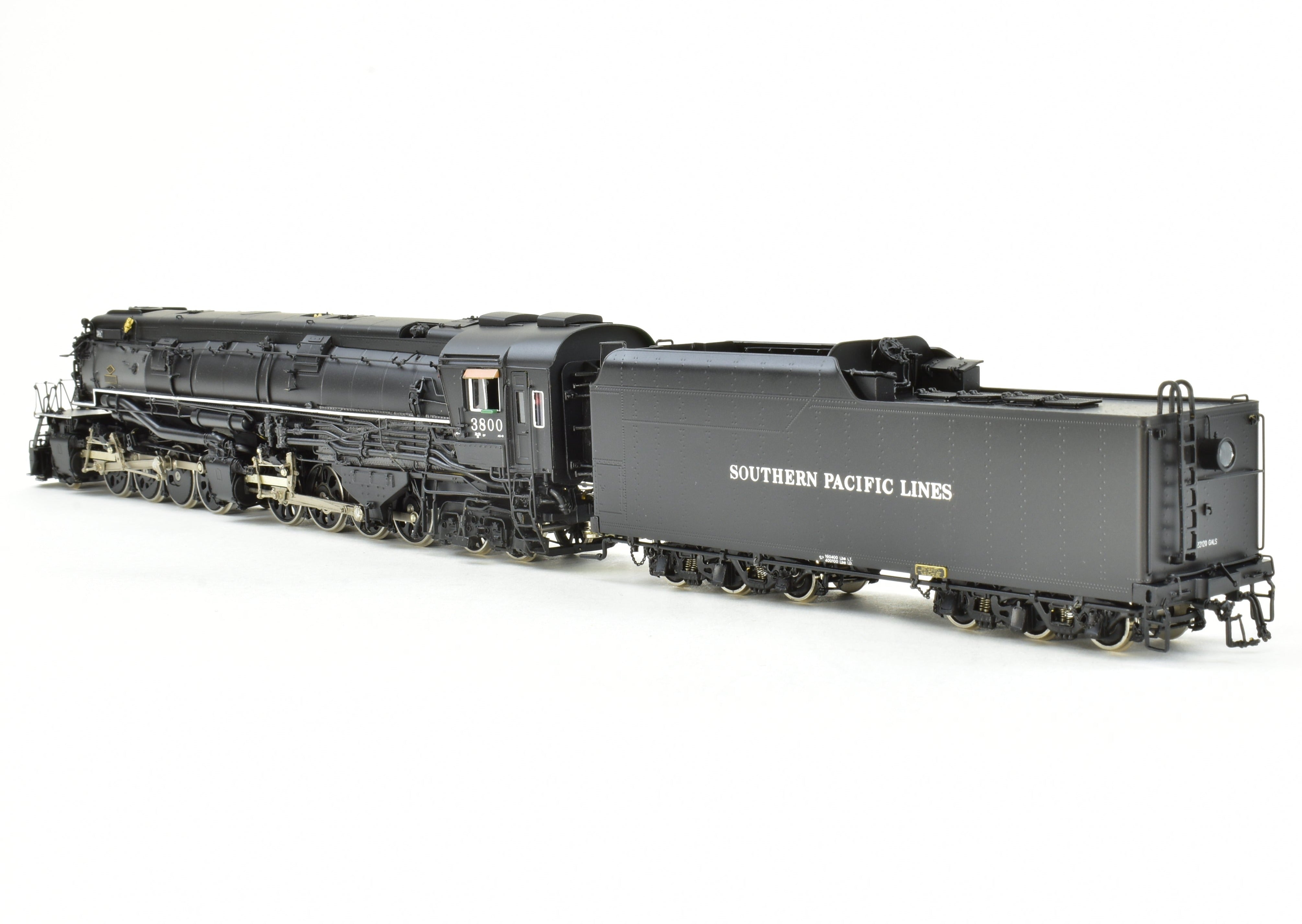 HO Scale Brass Model Train CON Key Imports SP - Southern Pacific Class AC - 9 2 - 8 - 8 - 4 Coal - Fired Passenger Locomotive #3800