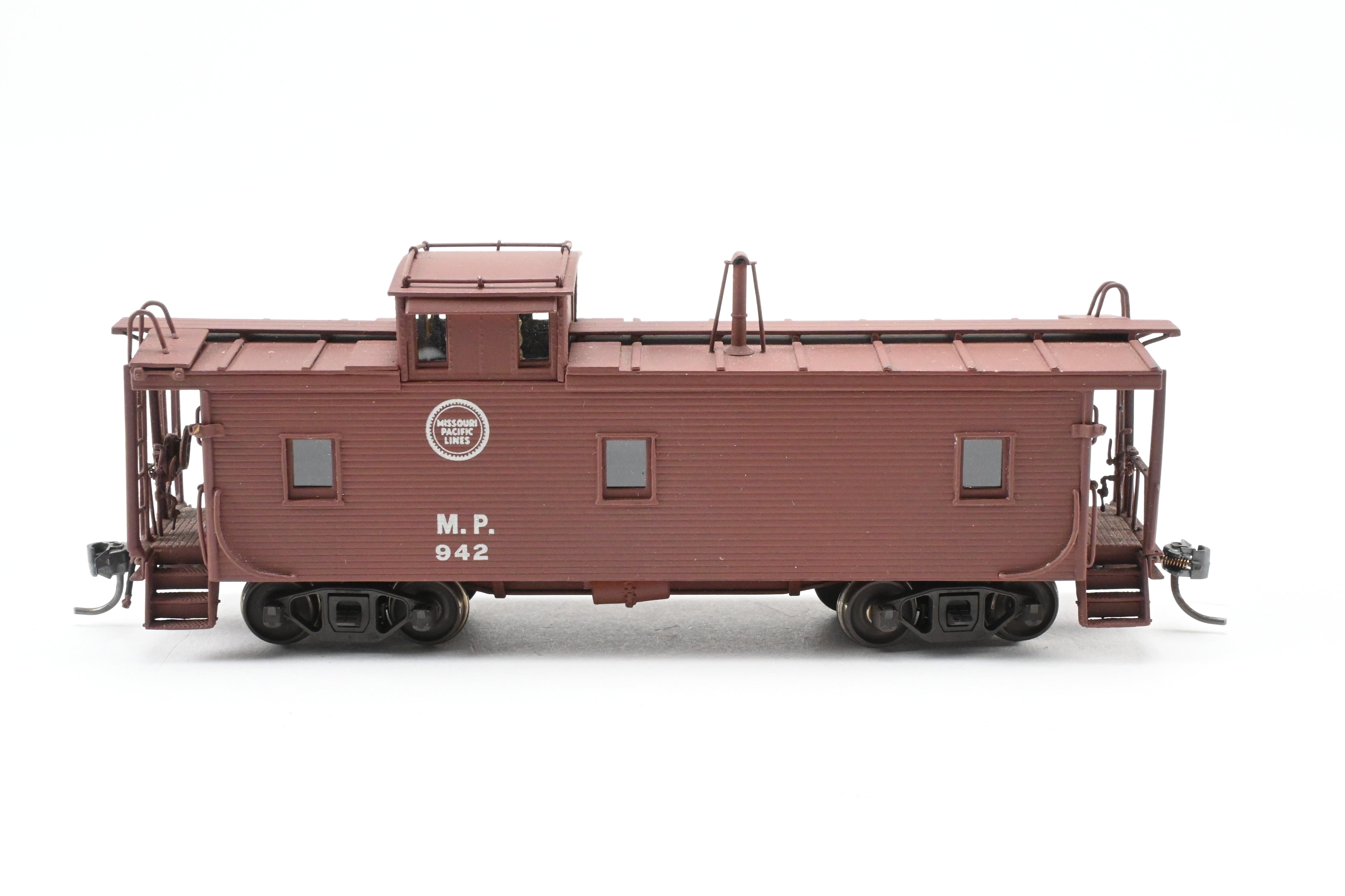 HO Scale Brass Hallmark Models Missouri Pacific Standard Wood Caboose, Pro-Painted Series No. 942