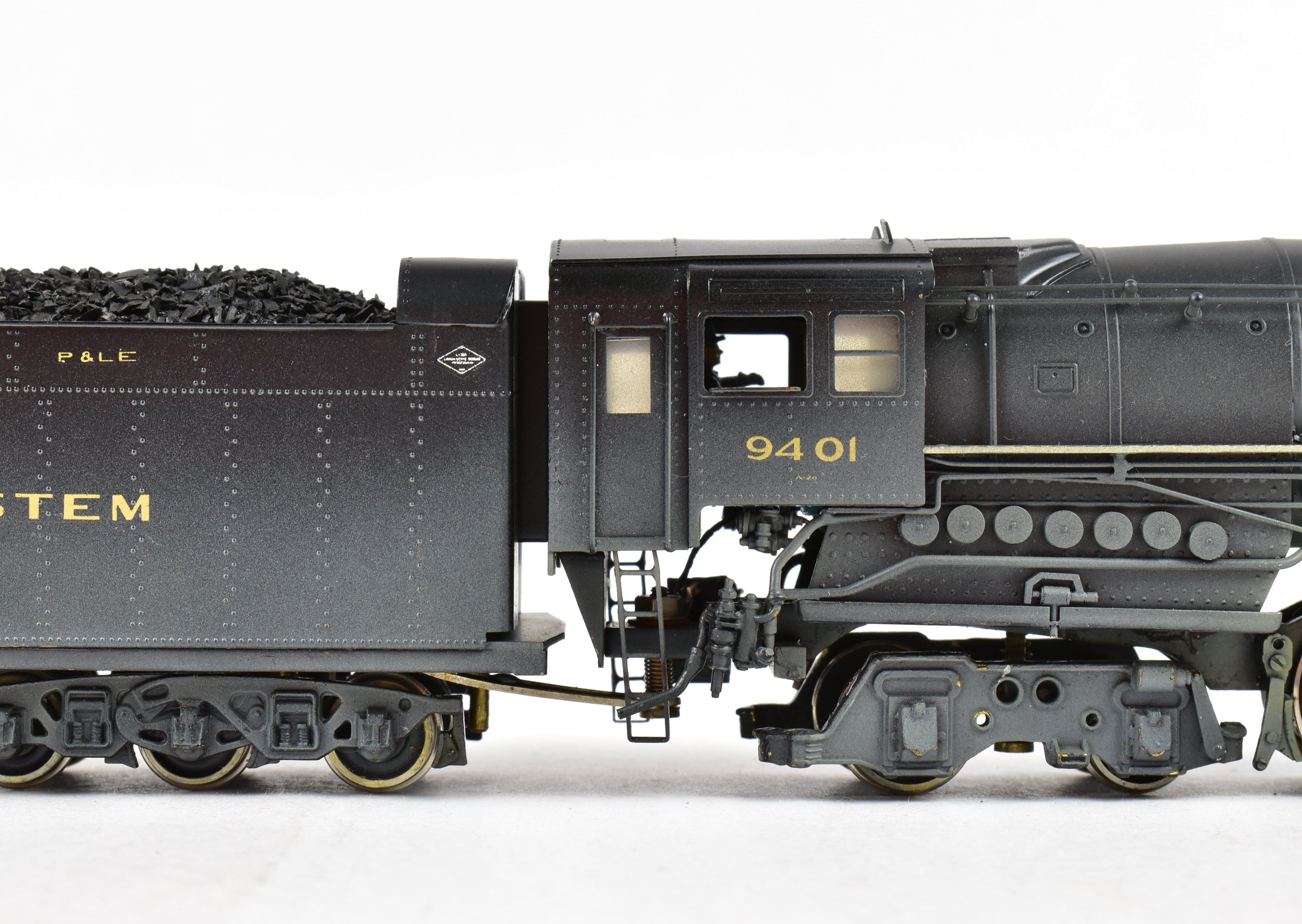 HO Scale Brass ALCO Models P&LE/NYC A-2a Berkshire #9401 Reboxxed Steam Locomotive