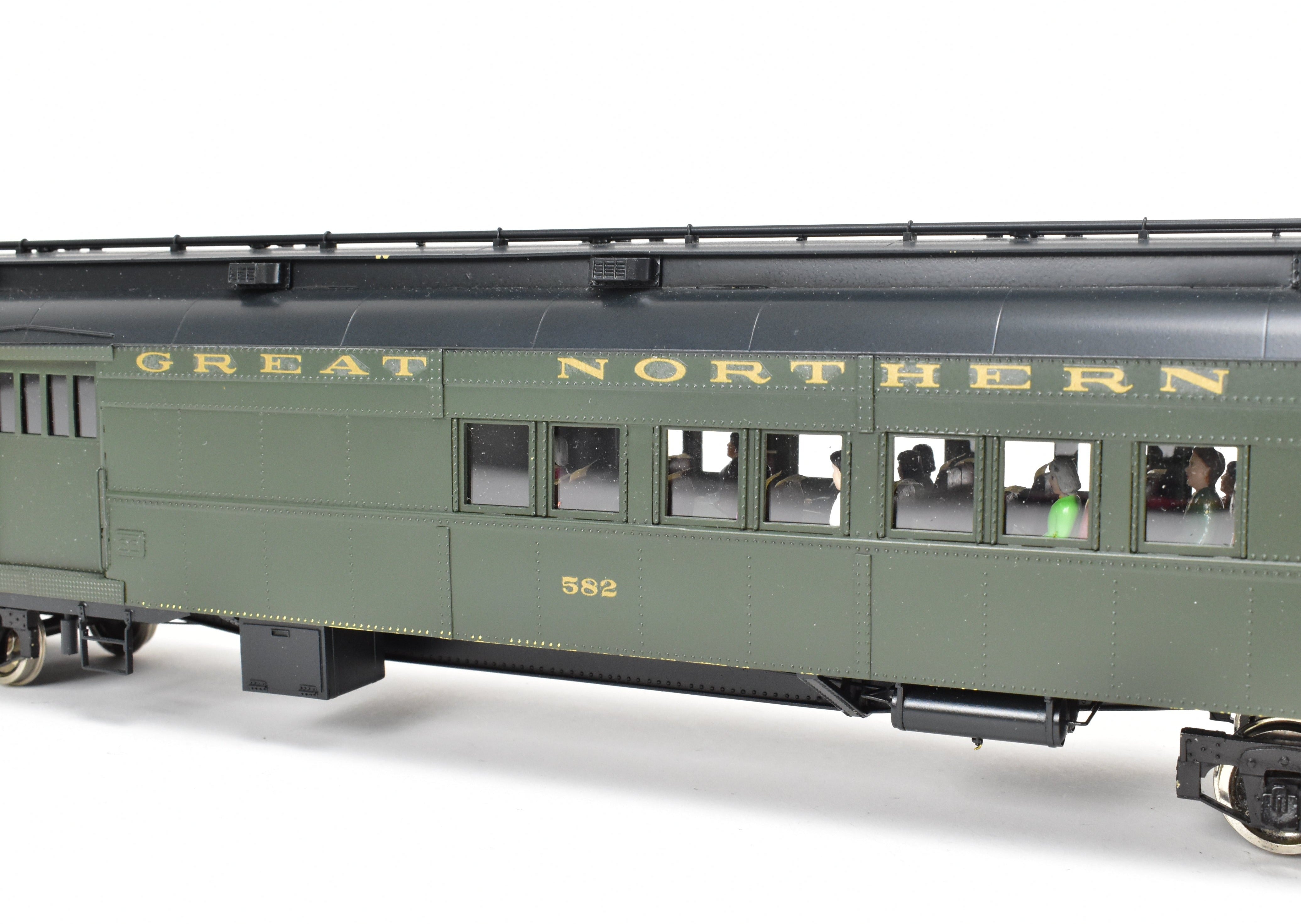 O Scale 1:48th Oriental Limited Great Northern H.W Combine/Caboose Model - Brass, Custom - Finished, Numbered 582