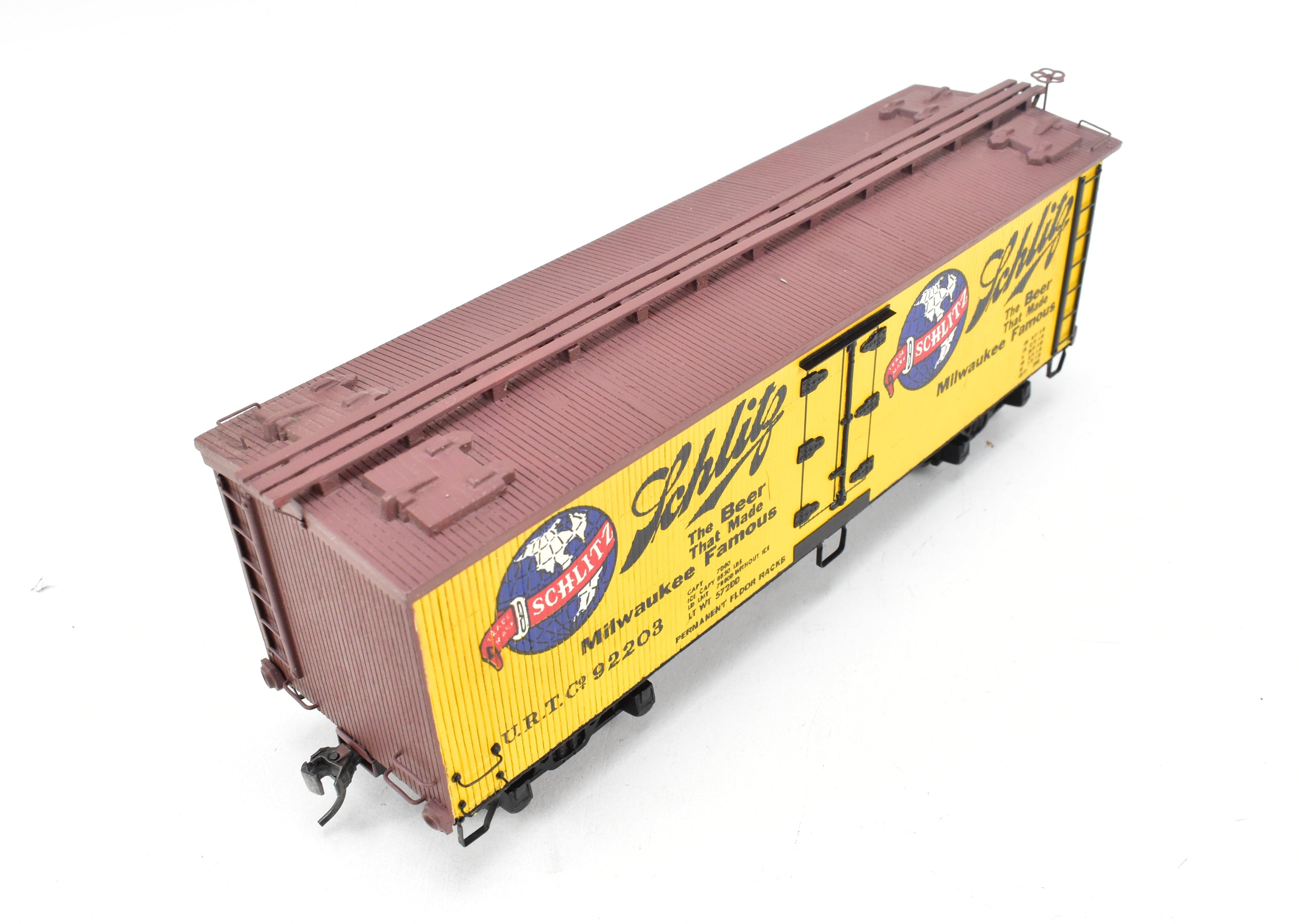 O Scale 36' Wood Beer Reefers: Schlitz & Old Heidelberg - 2 Professionally Built & Painted Models