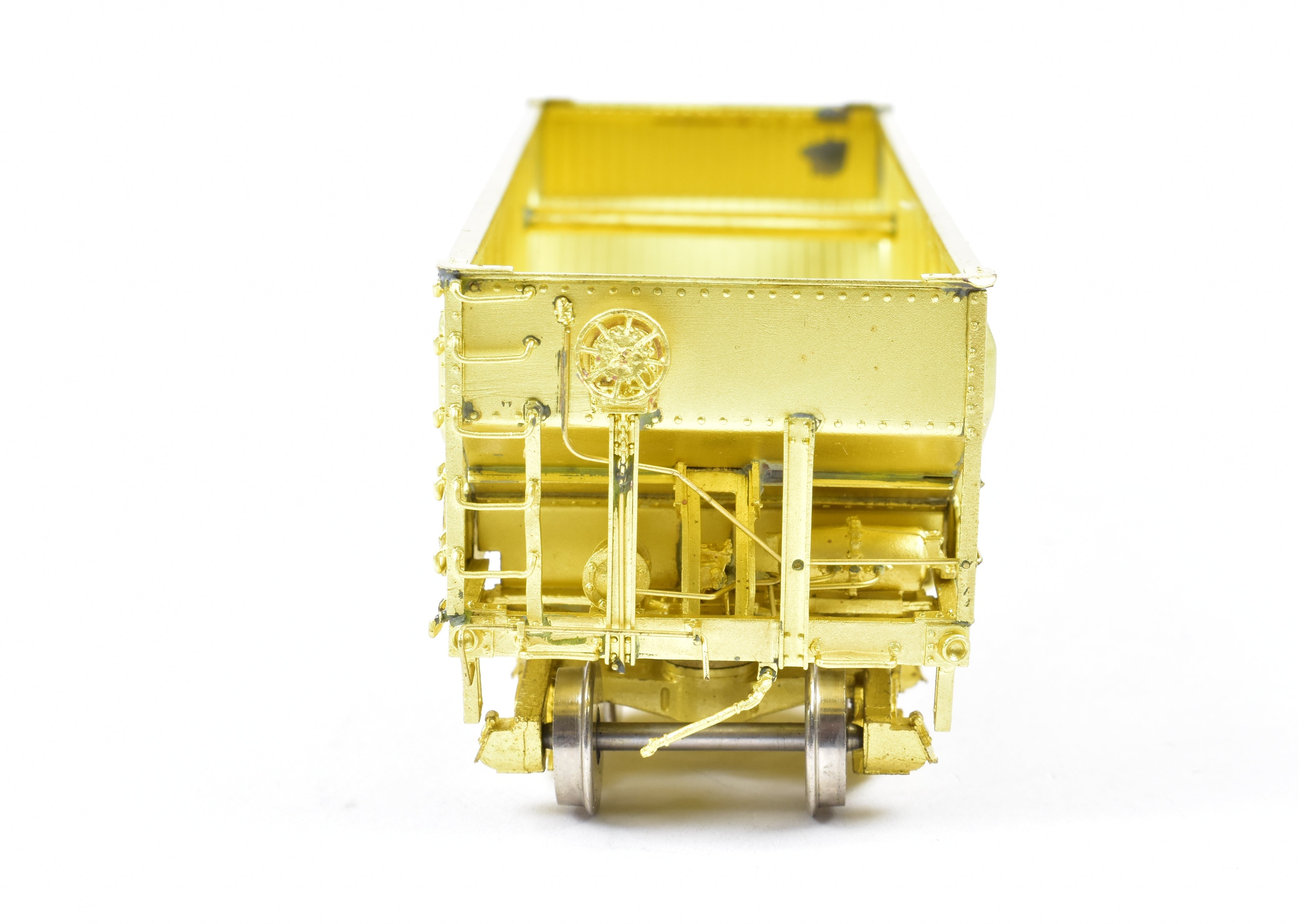 AWE Enterprises HO Brass 2-Bay Open Hopper with Frisco Panel Side