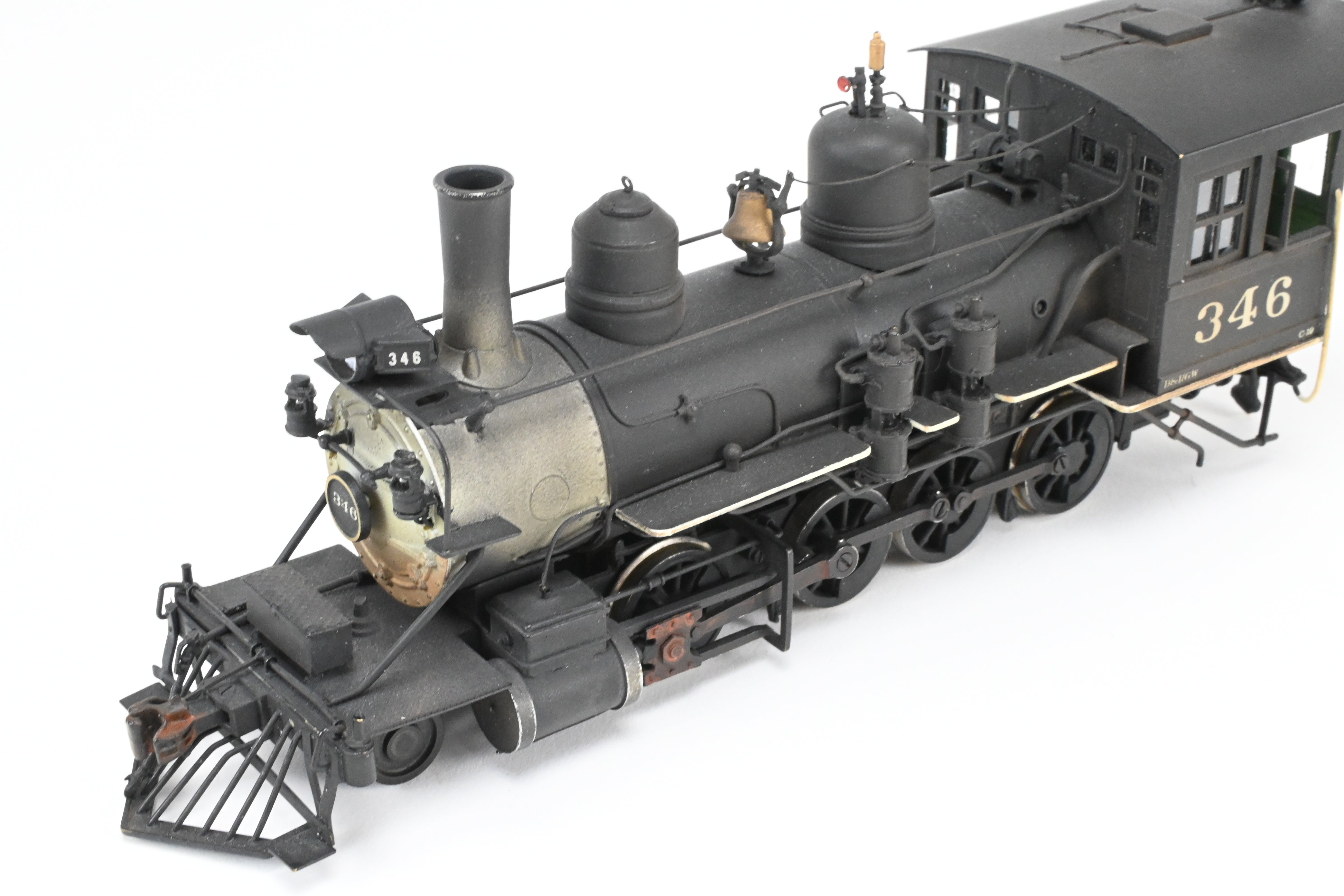 On3 Scale Brass Model Train - Balboa Scale Models' Exclusive Custom Denver & Rio Grande C-19 2-8-0 CP Locomotive with Correct Tender for Montezuma Lumber Co. #346, Featuring Added Details and SoundTraxx Tsunami DCC/Sound System