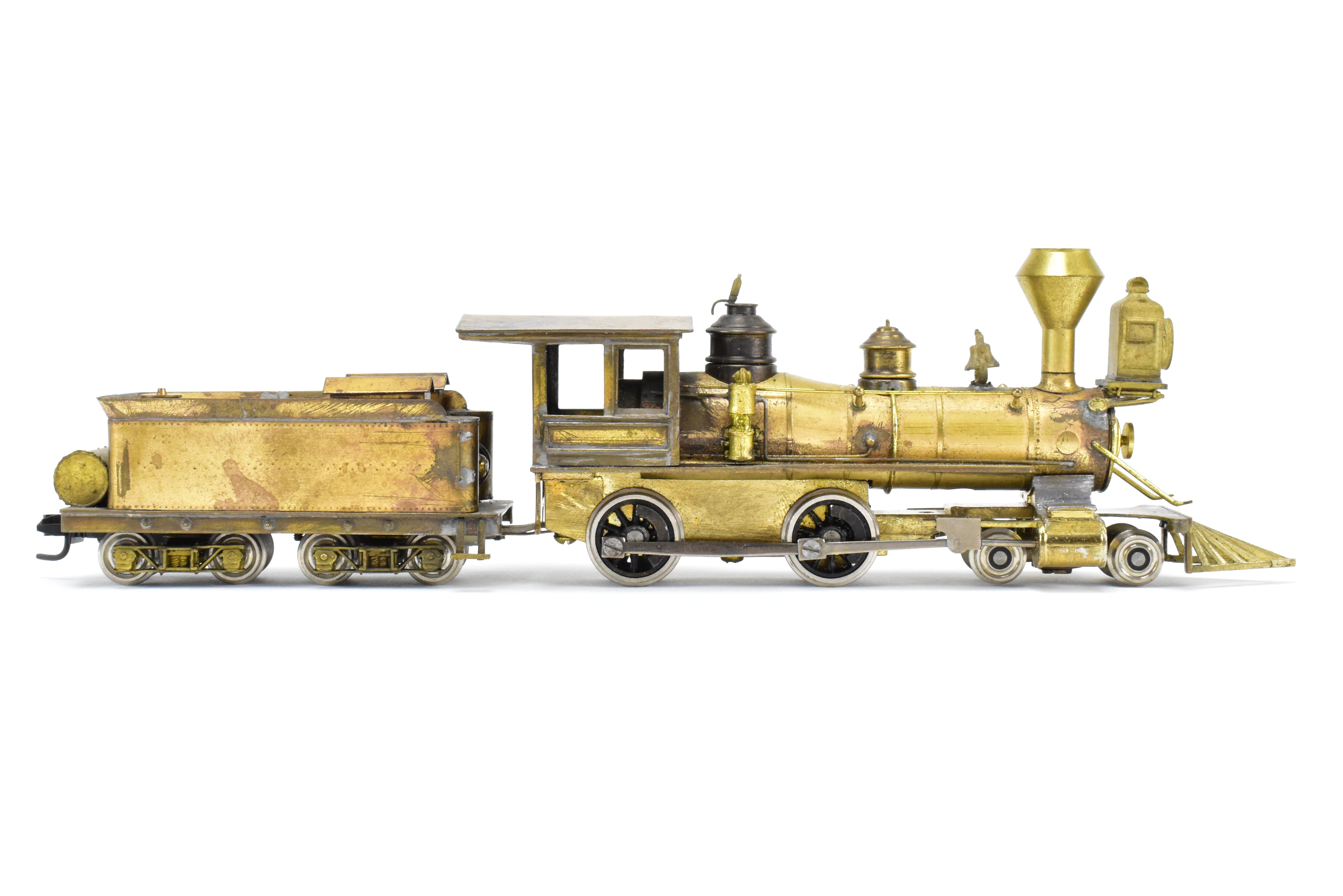 HOn3 Scale Brass American 4-4-0 Steam Locomotive by Far East Distributors (FED) Circa 1880 with Modified Details
