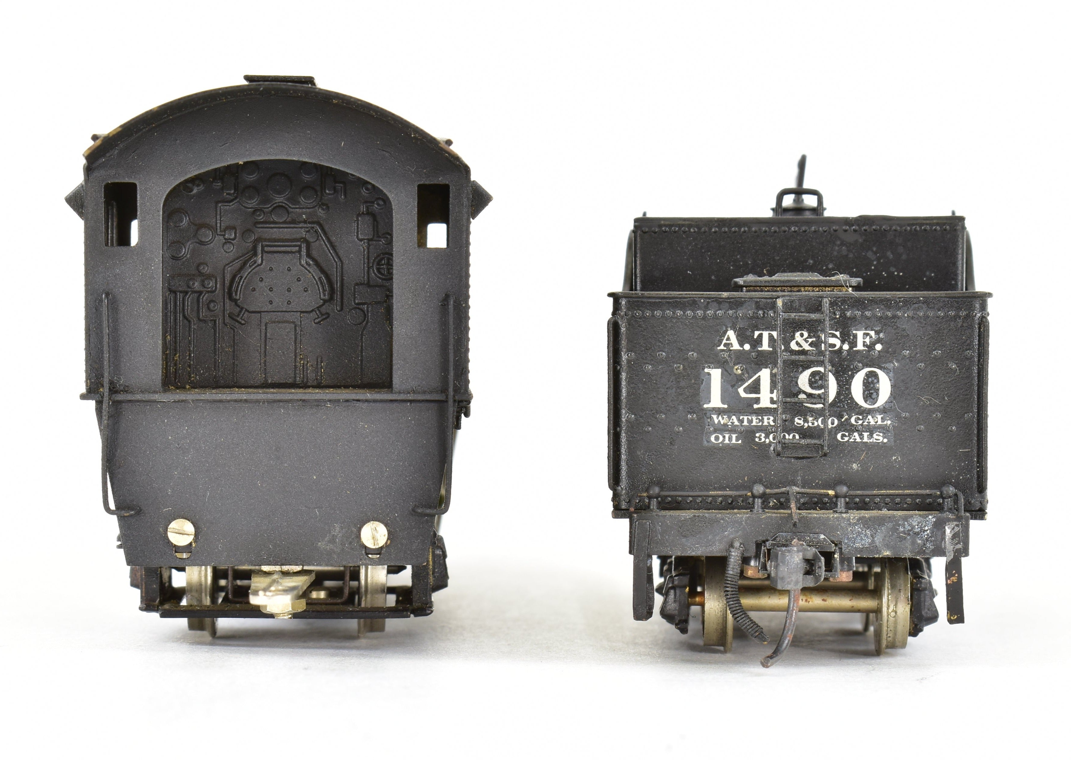 HO Brass Balboa ATSF Santa Fe 1480 Class 4-4-2 Atlantic Locomotive CP #1490