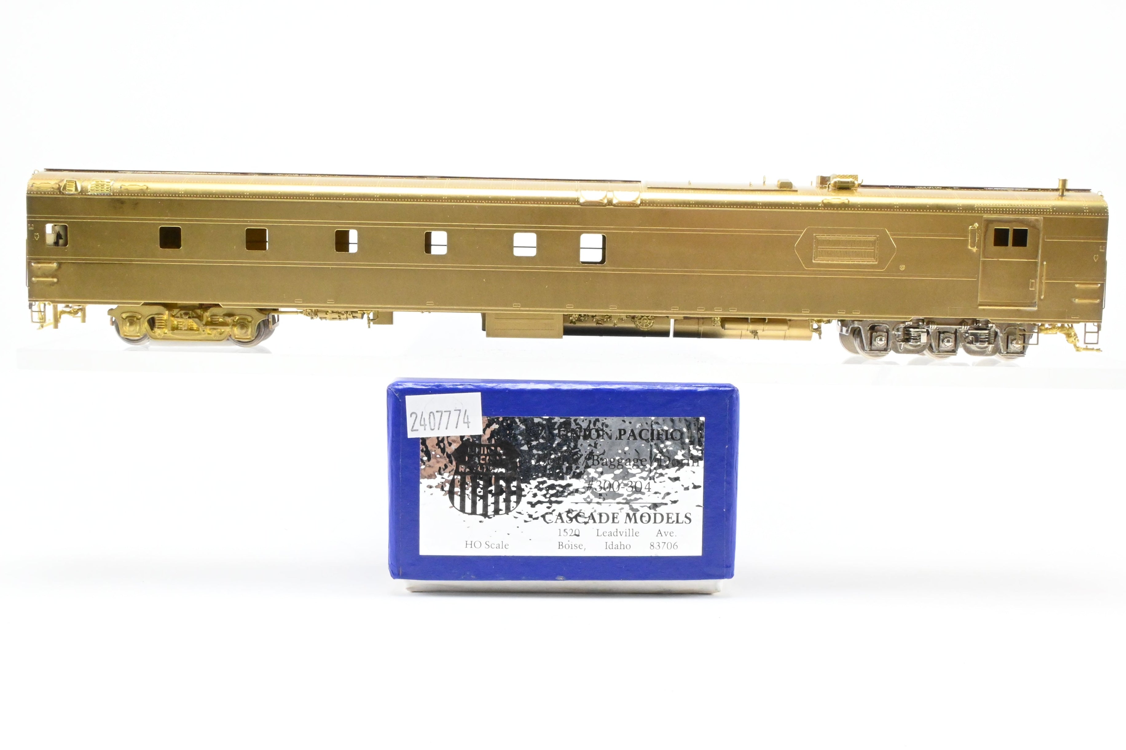HO Scale Brass Union Pacific Boiler/Baggage/Dorm Models #300 - 304 by Cascade