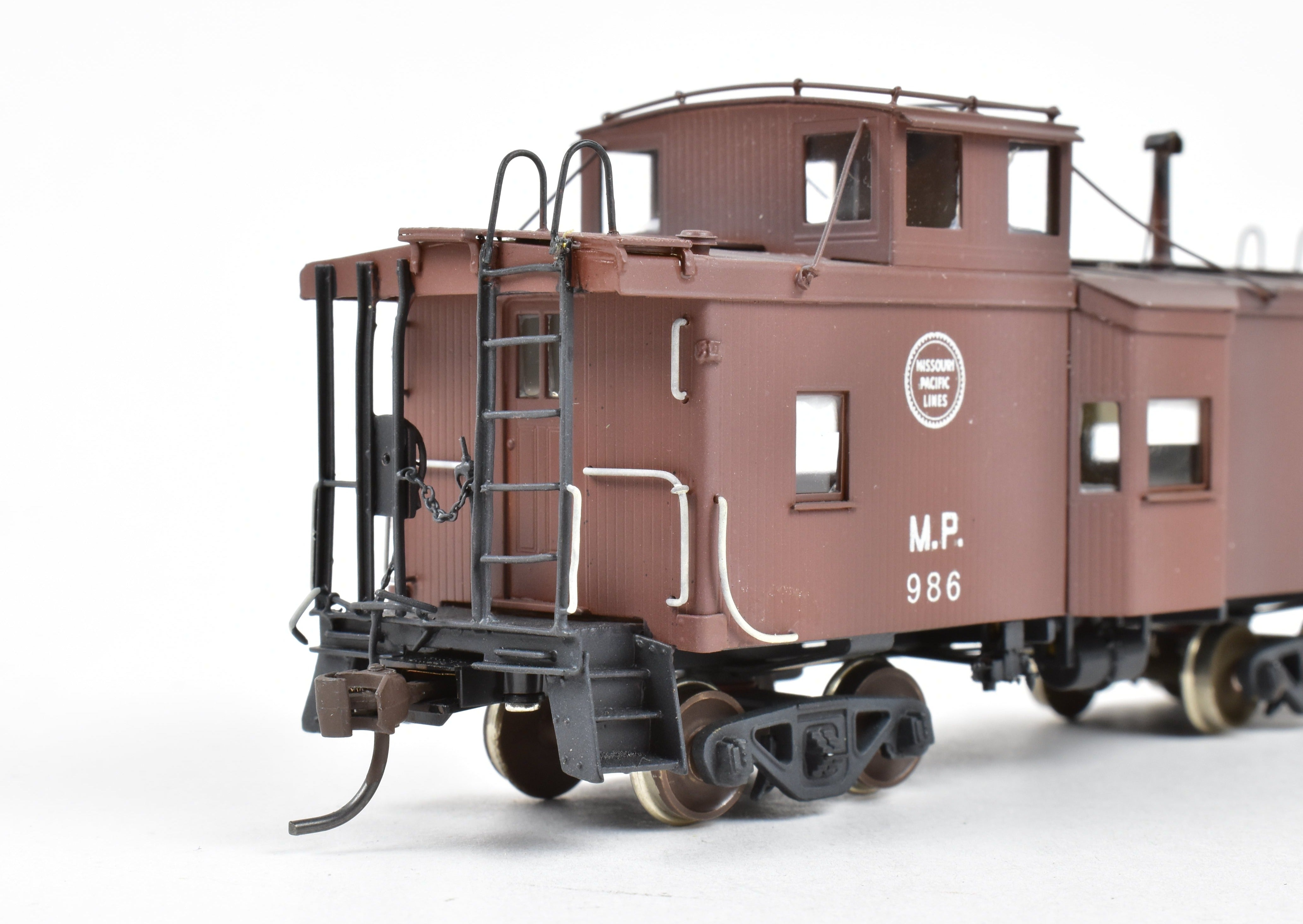 HO Scale Brass Missouri Pacific Cupola & Bay Window Caboose CP No. 986 by Overland Models, Inc. (OMI)