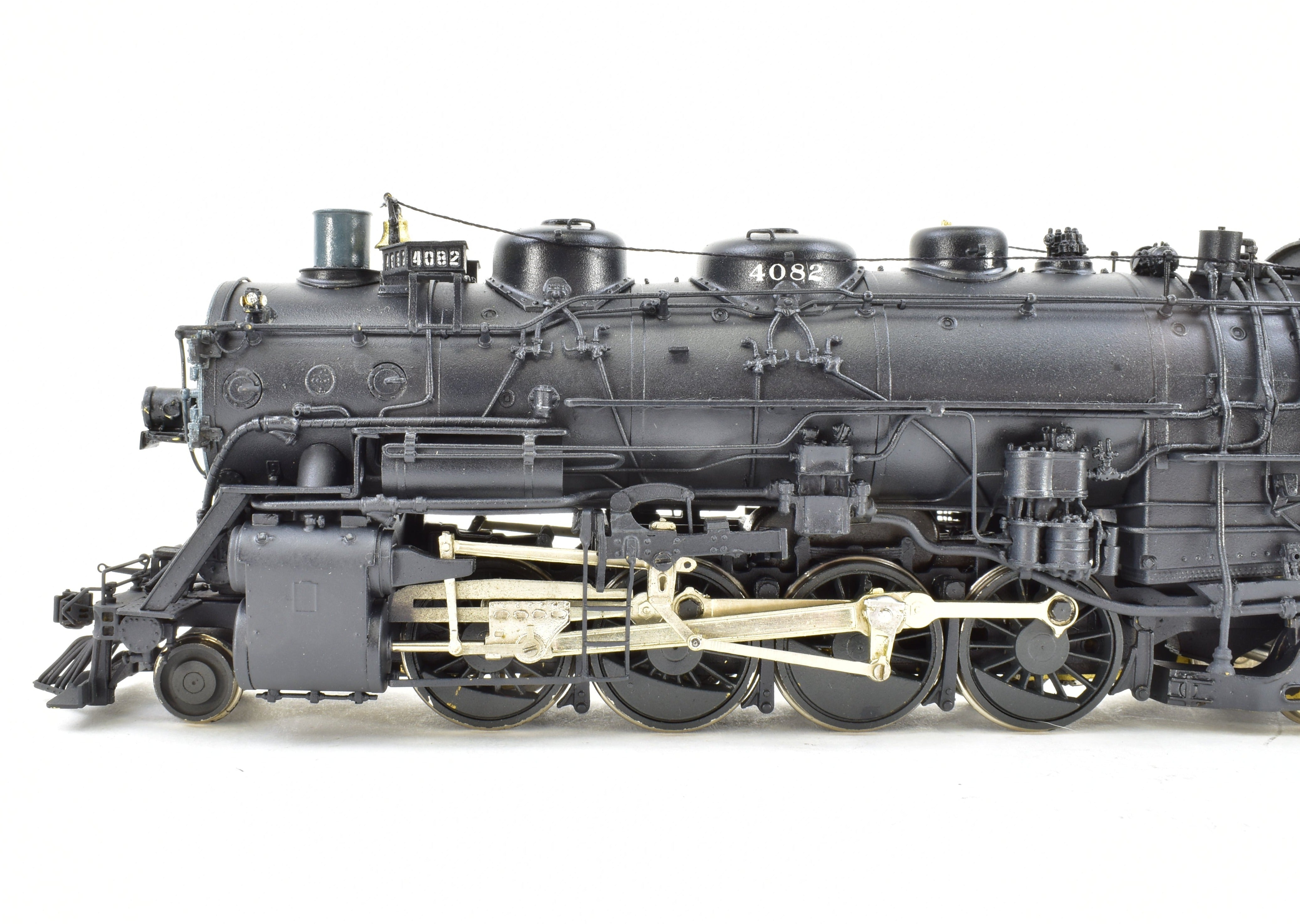 High - Quality HO Scale Brass Steam Locomotive Key Imports ATSF - Santa Fe 2 - 8 - 2 Mikado Pro - Painted Model No. 4082
