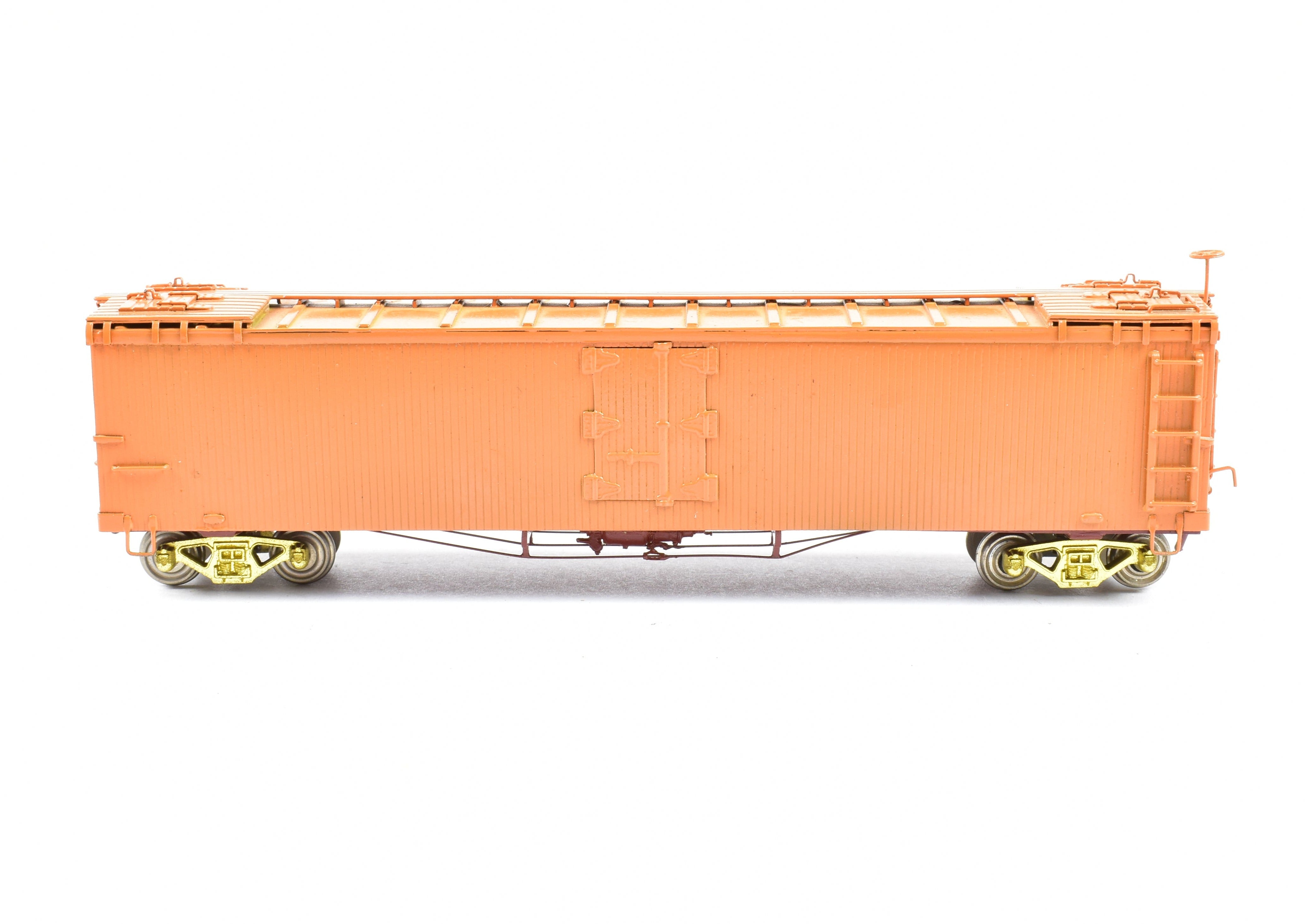 HOn3 Brass Empire Midland D&RGW Orange Painted 40' Refrigerator Car